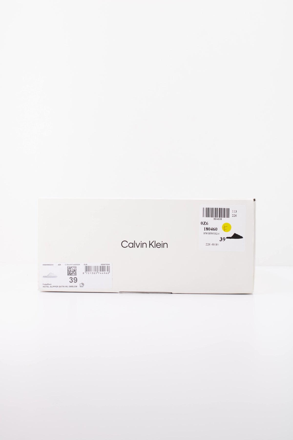 CALVIN KLEIN HW0HW03214 HOTEL SLIPPER SATIN en color MARRON (6)