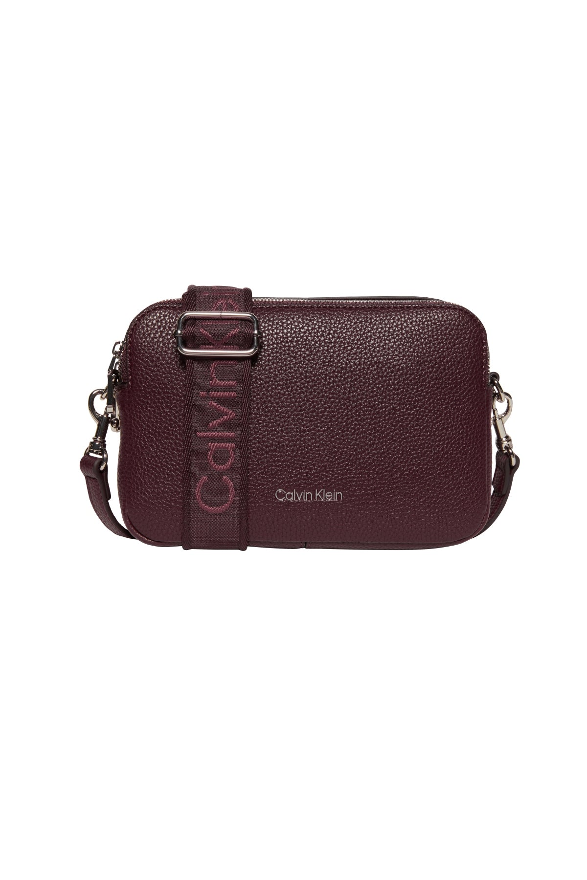 CALVIN KLEIN LV04F3656G WEBBING 2X STRAP CAMERA en color BURDEOS (1)