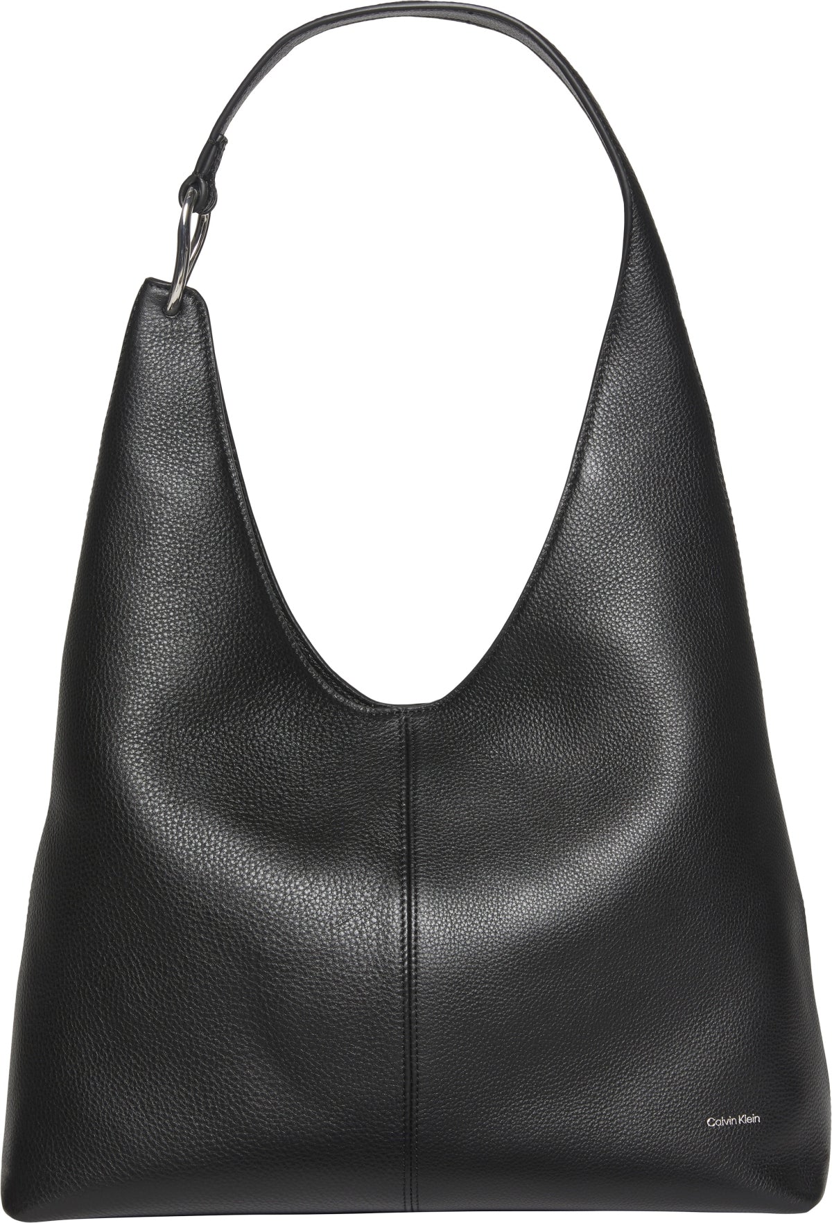 CALVIN KLEIN LV04F3543G SLOUCHY LEATHER SHOULDER en color NEGRO (1)