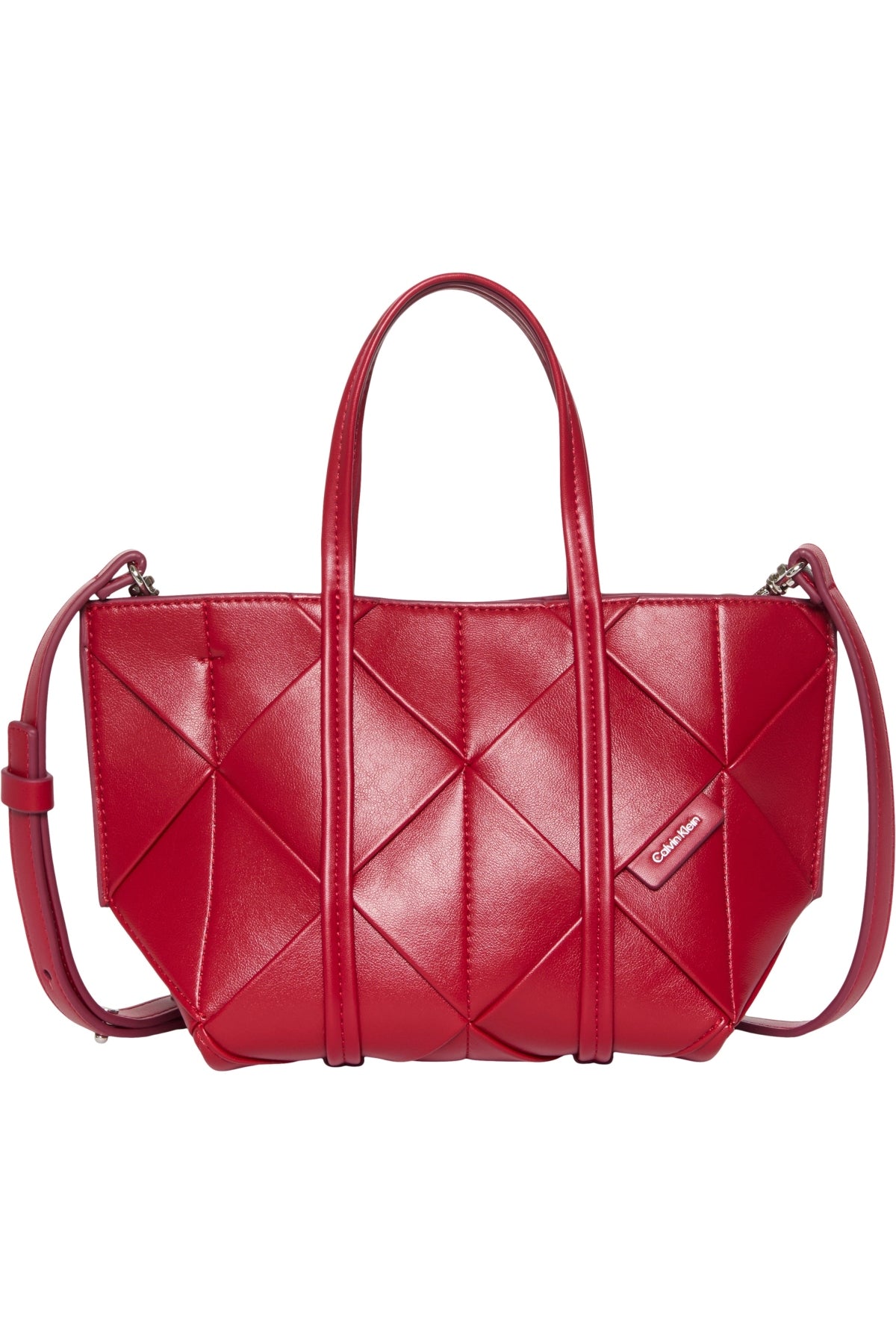 CALVIN KLEIN LV04F3580G WOVEN MINI TOTE CROSSBOD en color ROJO (2)