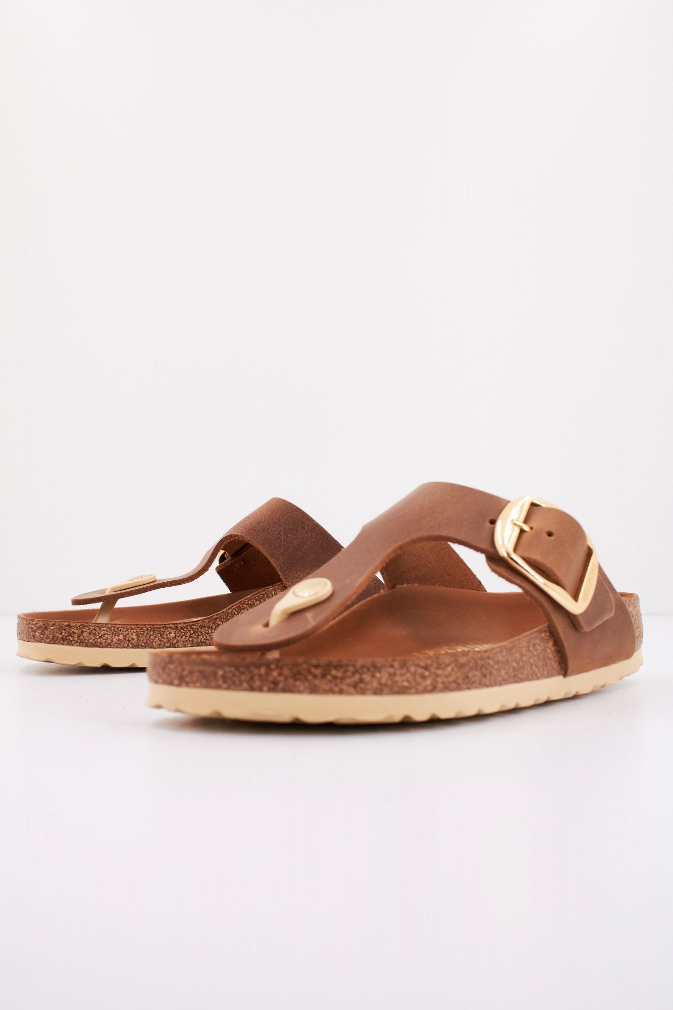 BIRKENSTOCK GIZEH BIG BUCKLE OILED LE en color MARRON (2)