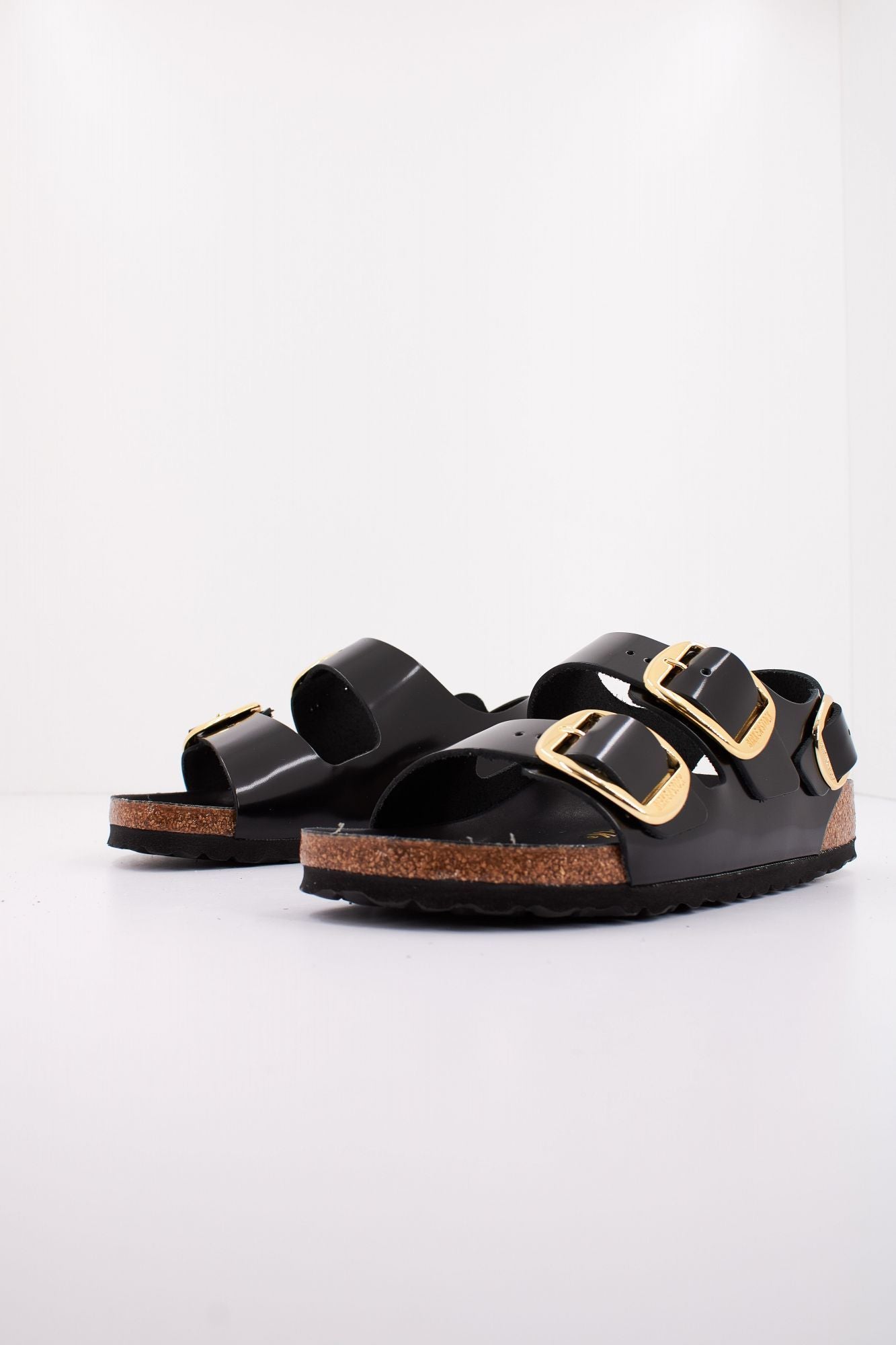 BIRKENSTOCK MILANO BIG BUCKLE NATURAL en color NEGRO (2)