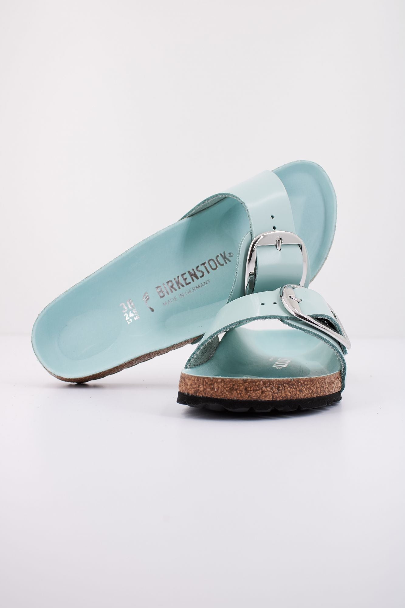 BIRKENSTOCK MADRID BIG BUCKLE NATURAL en color AZUL (4)