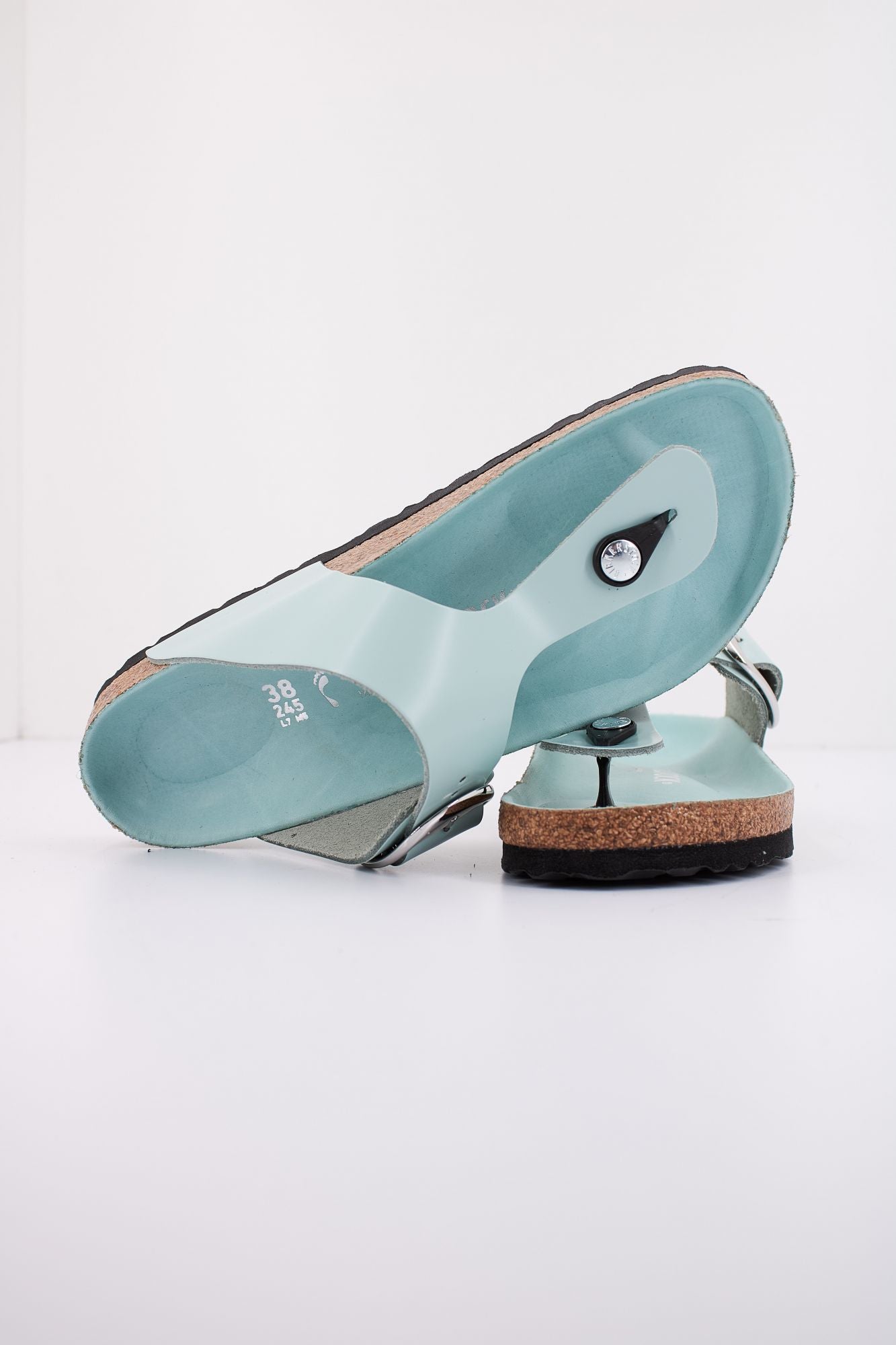 BIRKENSTOCK GIZEH BIG BUCKLE NATURAL en color AZUL (4)