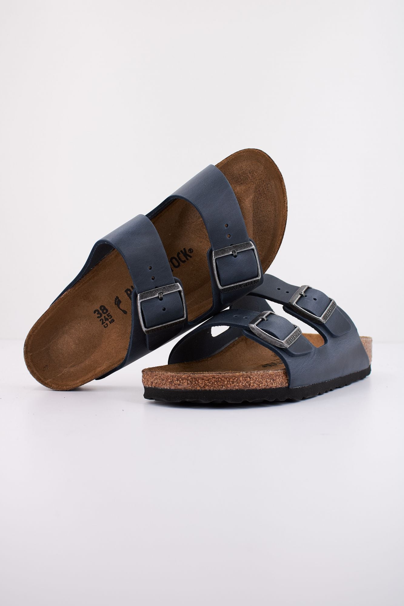 BIRKENSTOCK ARIZONA OILED LEATHER en color AZUL (4)