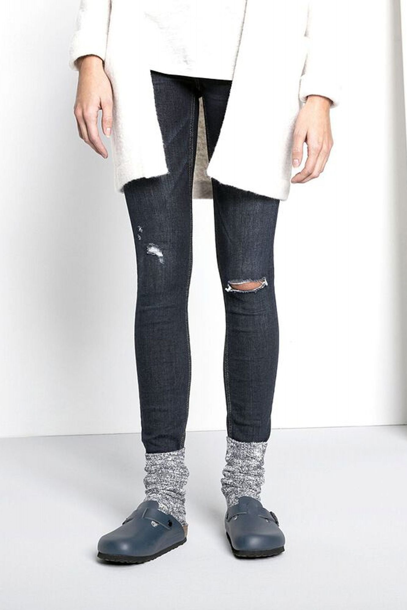 BIRKENSTOCK COTTON SLUB WOMEN en color GRIS (5)