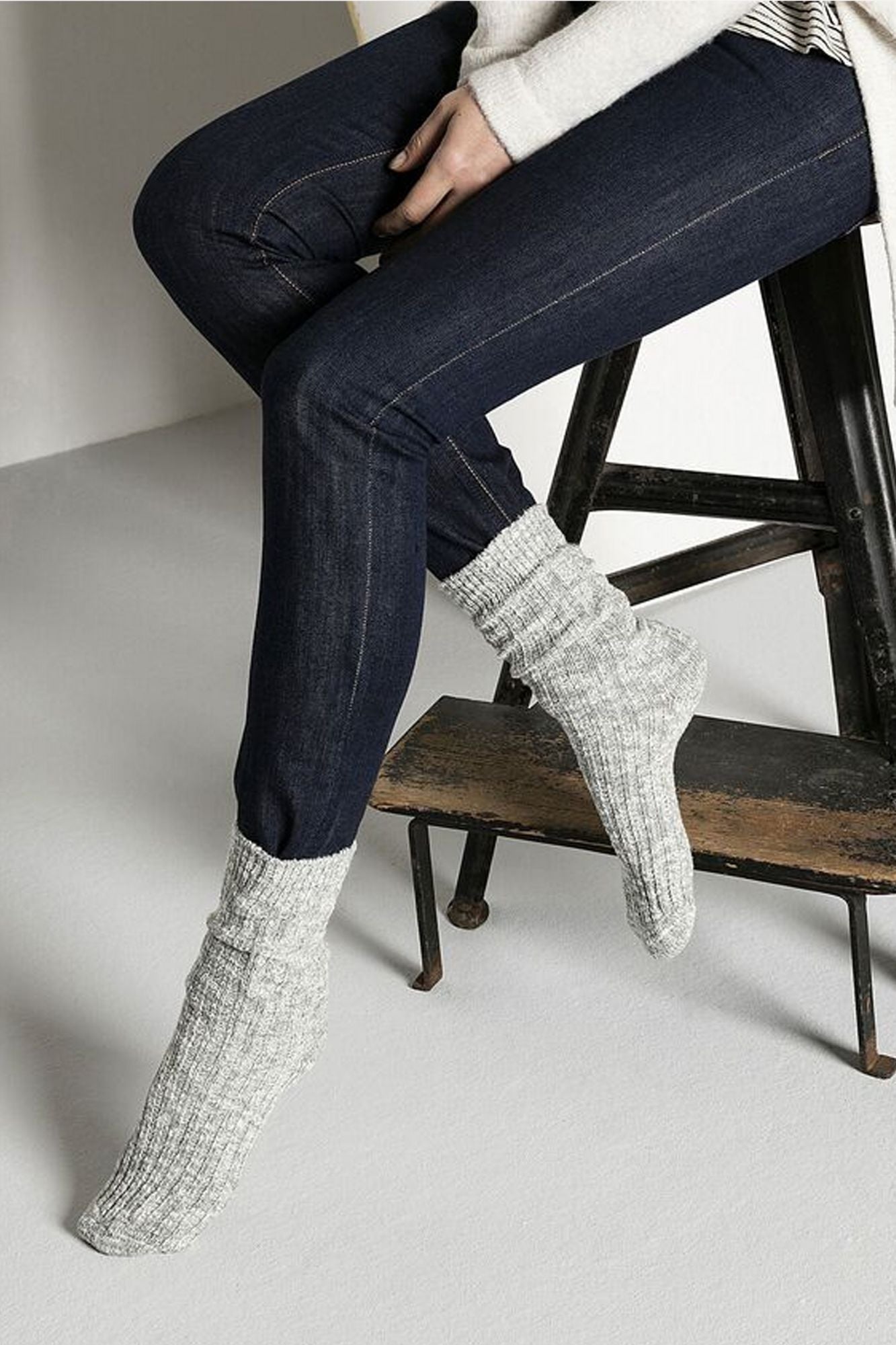 BIRKENSTOCK COTTON SLUB WOMEN en color GRIS (5)