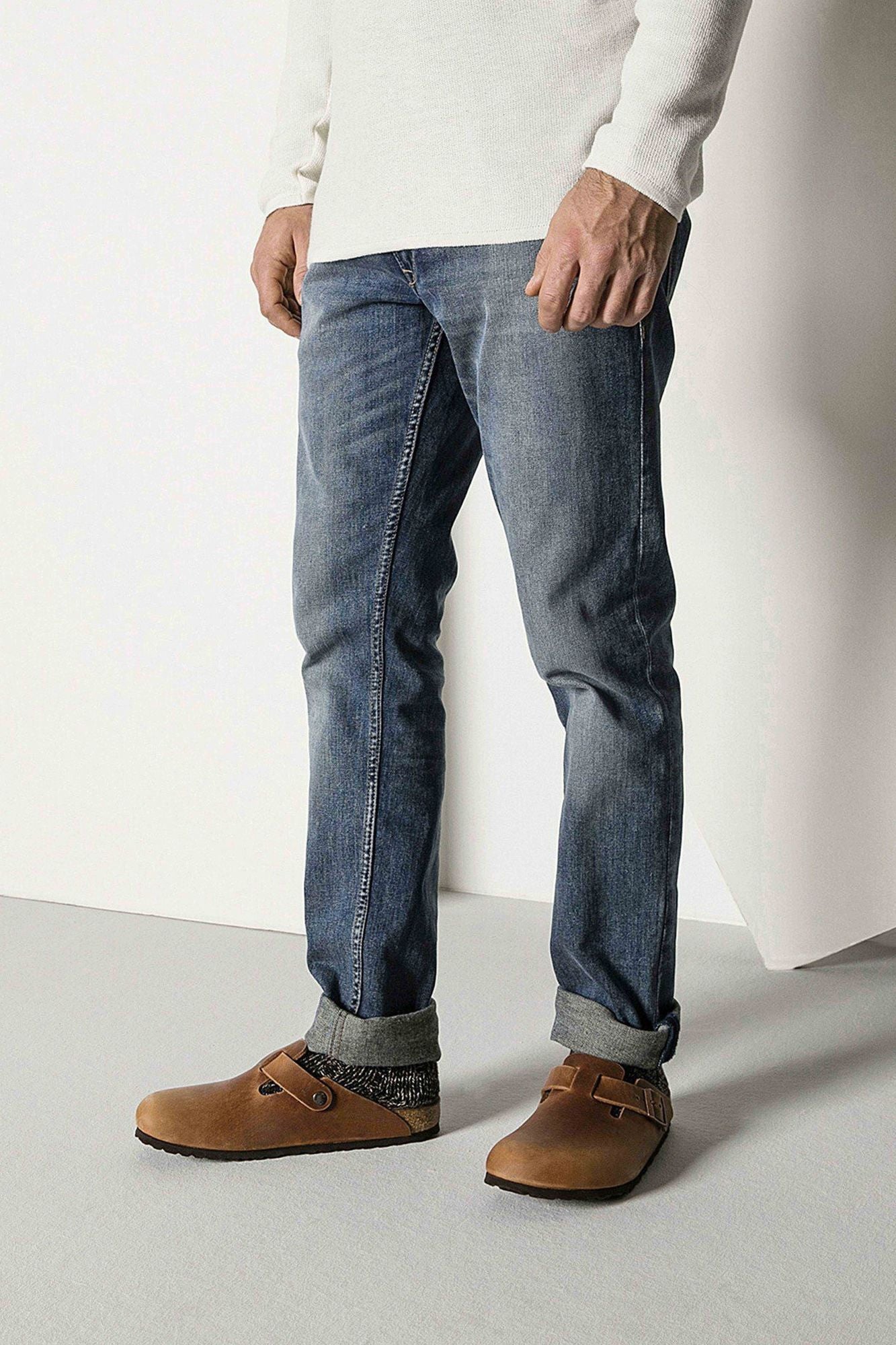 BIRKENSTOCK COTTON SLUB MEN en color NEGRO (3)