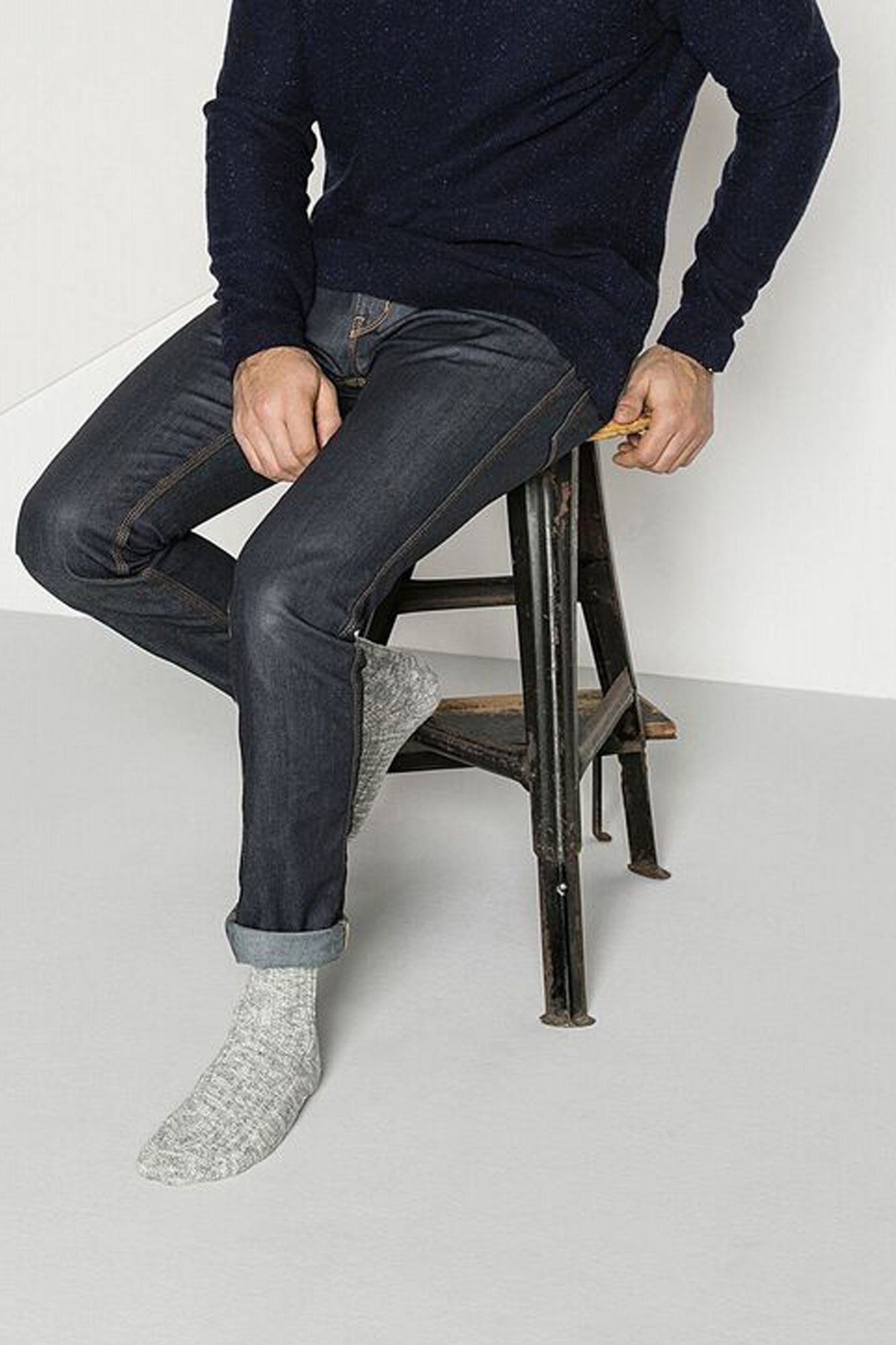 BIRKENSTOCK COTTON SLUB MEN en color GRIS (4)