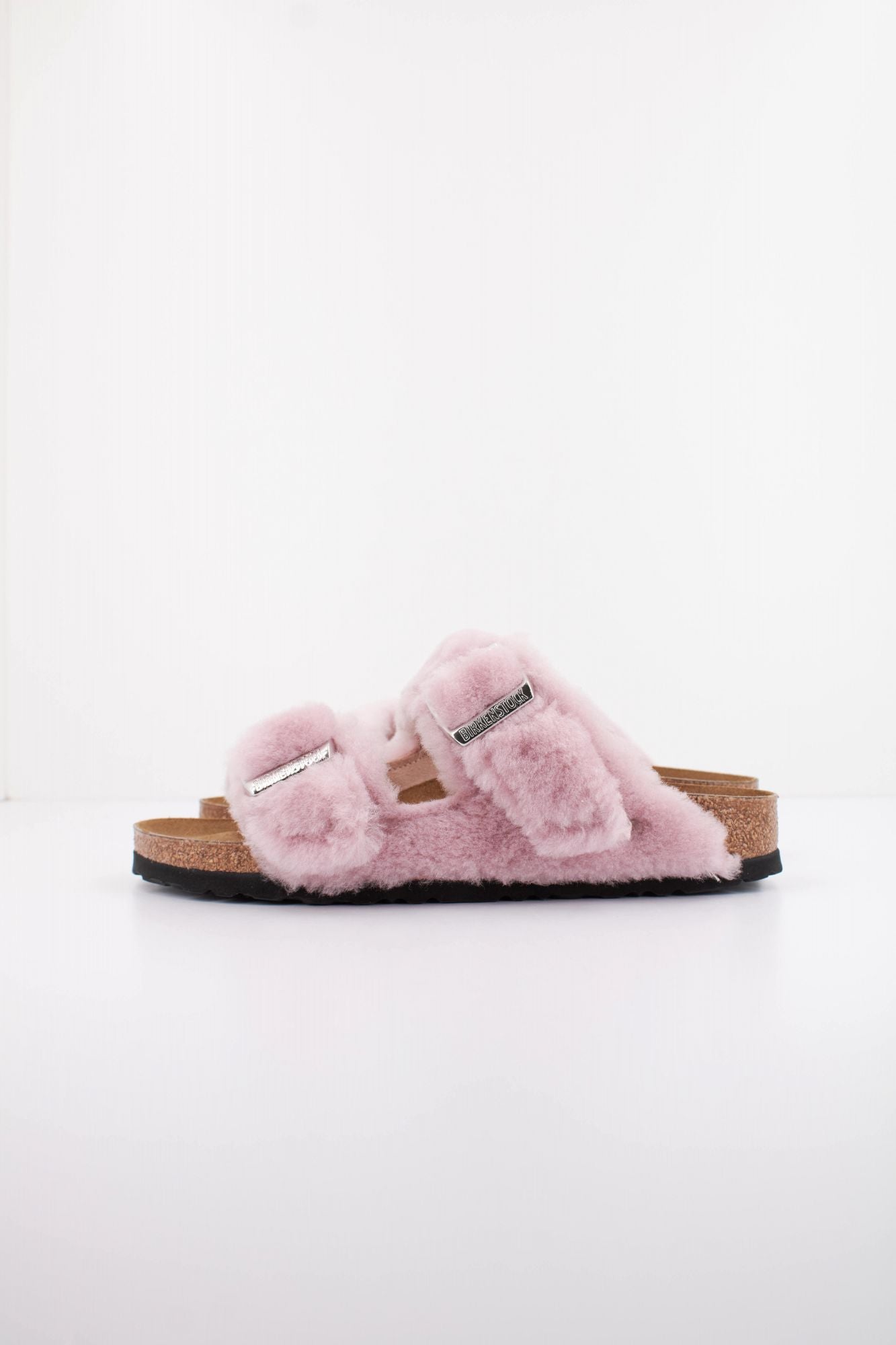 BIRKENSTOCK ARIZONA SHEARLING RIVET LOGO OS en color ROSA (1)