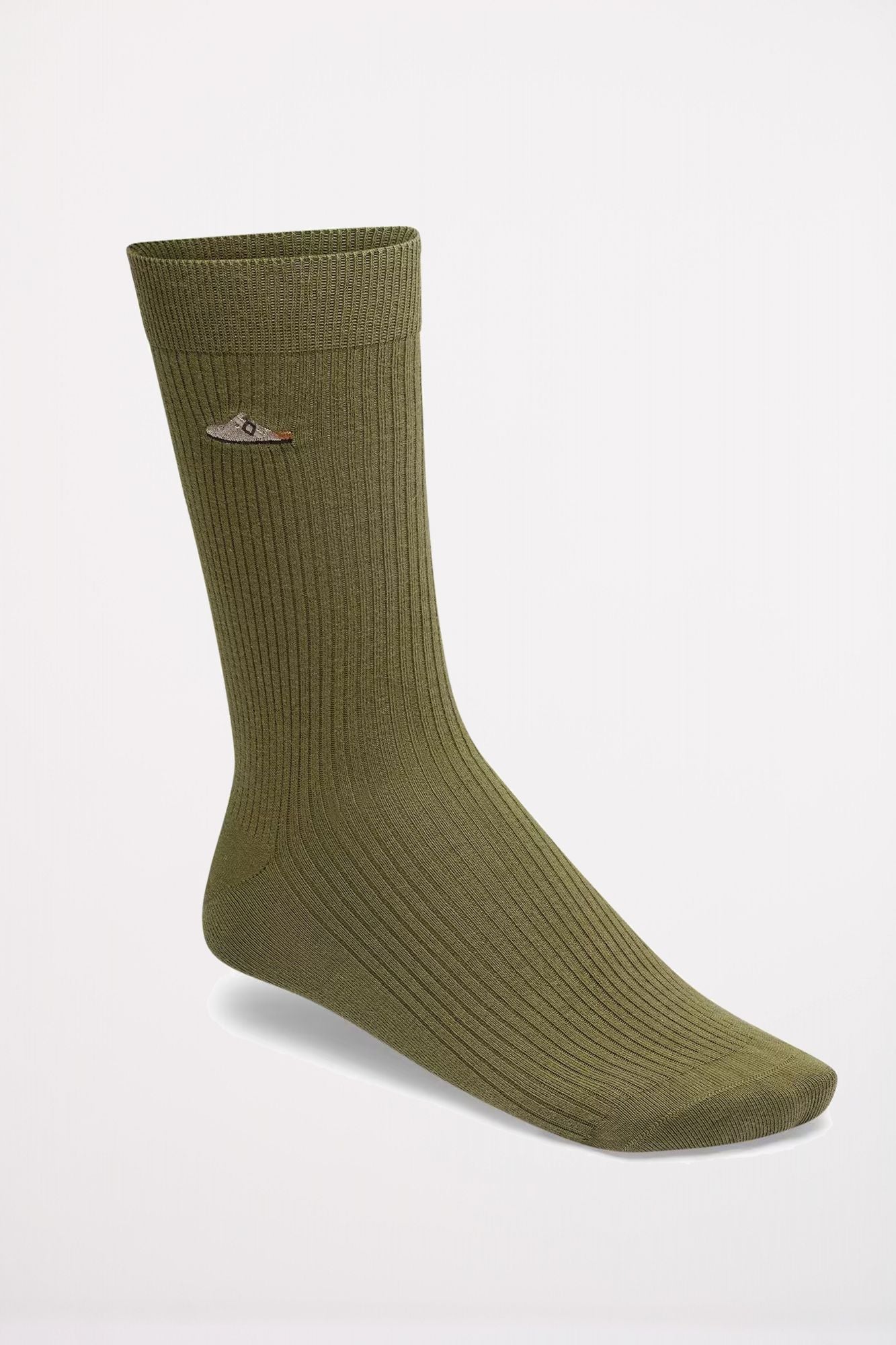 BIRKENSTOCK COTTON RIBBED SOCKS en color VERDE (1)