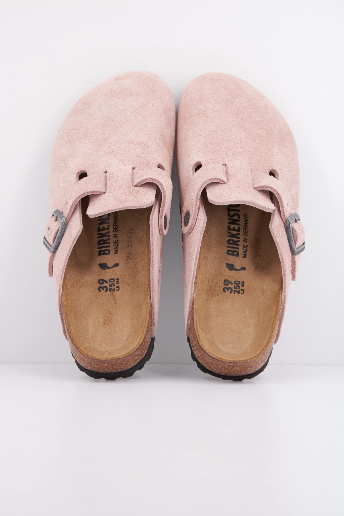 BIRKENSTOCK BOSTON SUEDE LEATHER en color ROSA (3)