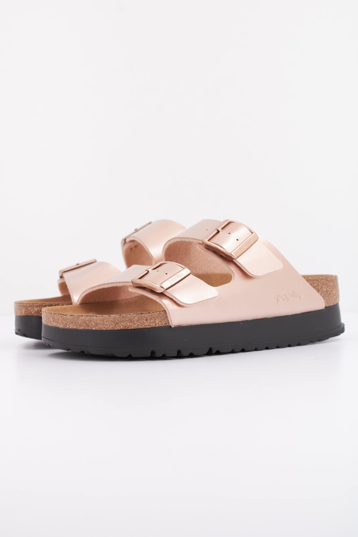 BIRKENSTOCK ARIZONA PAP FLEX PLATFORM en color BRONCE (2)