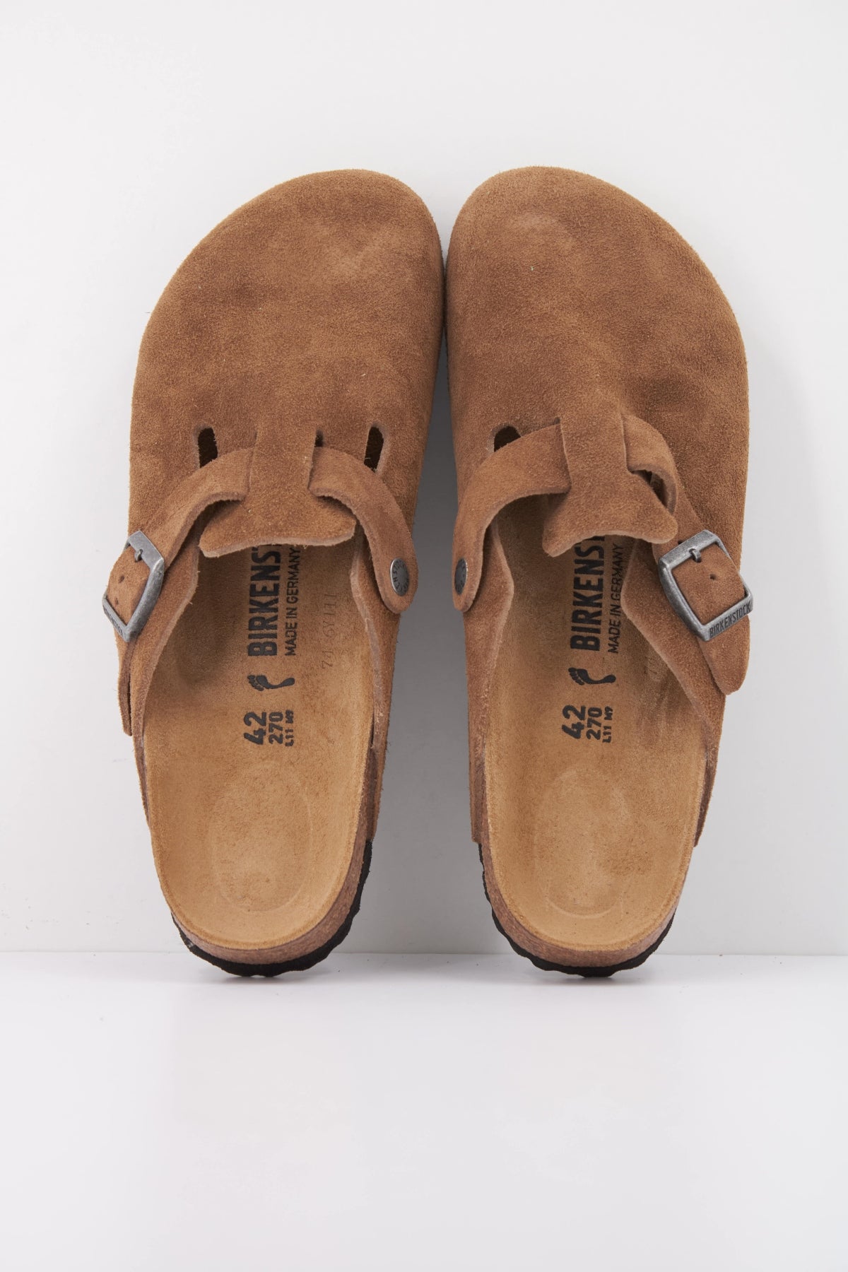 BIRKENSTOCK BOSTON SUEDE LEATHER en color MARRON (3)
