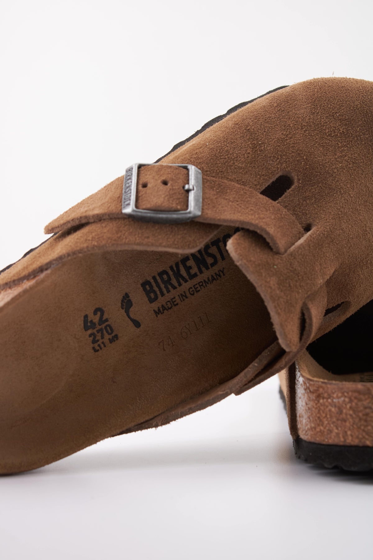 BIRKENSTOCK BOSTON SUEDE LEATHER en color MARRON (5)