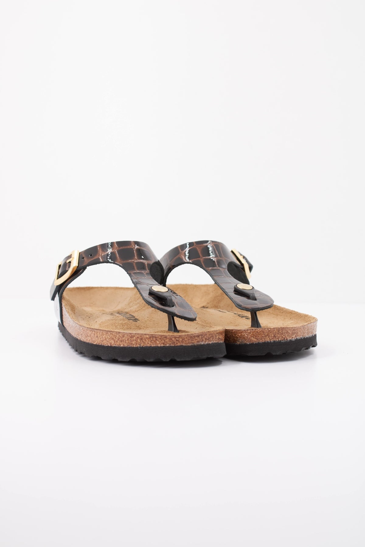 BIRKENSTOCK GIZEH LEATHER en color MARRON (2)