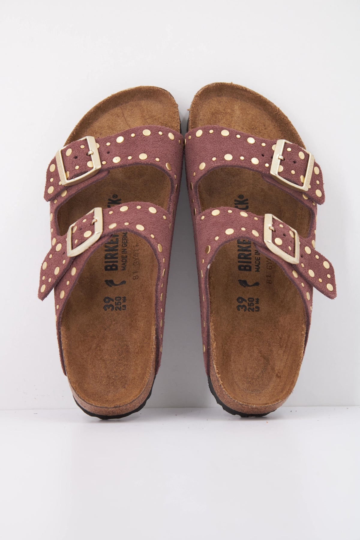 BIRKENSTOCK ARIZONA RIVETS SUEDE en color MARRON (3)