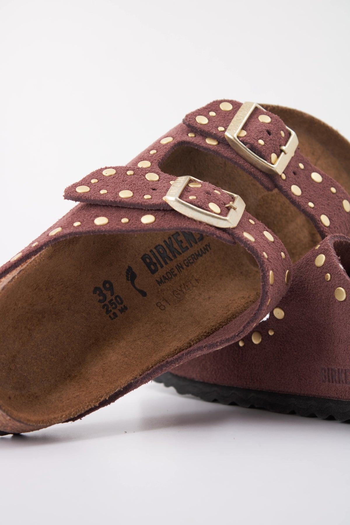 BIRKENSTOCK ARIZONA RIVETS SUEDE en color MARRON (5)