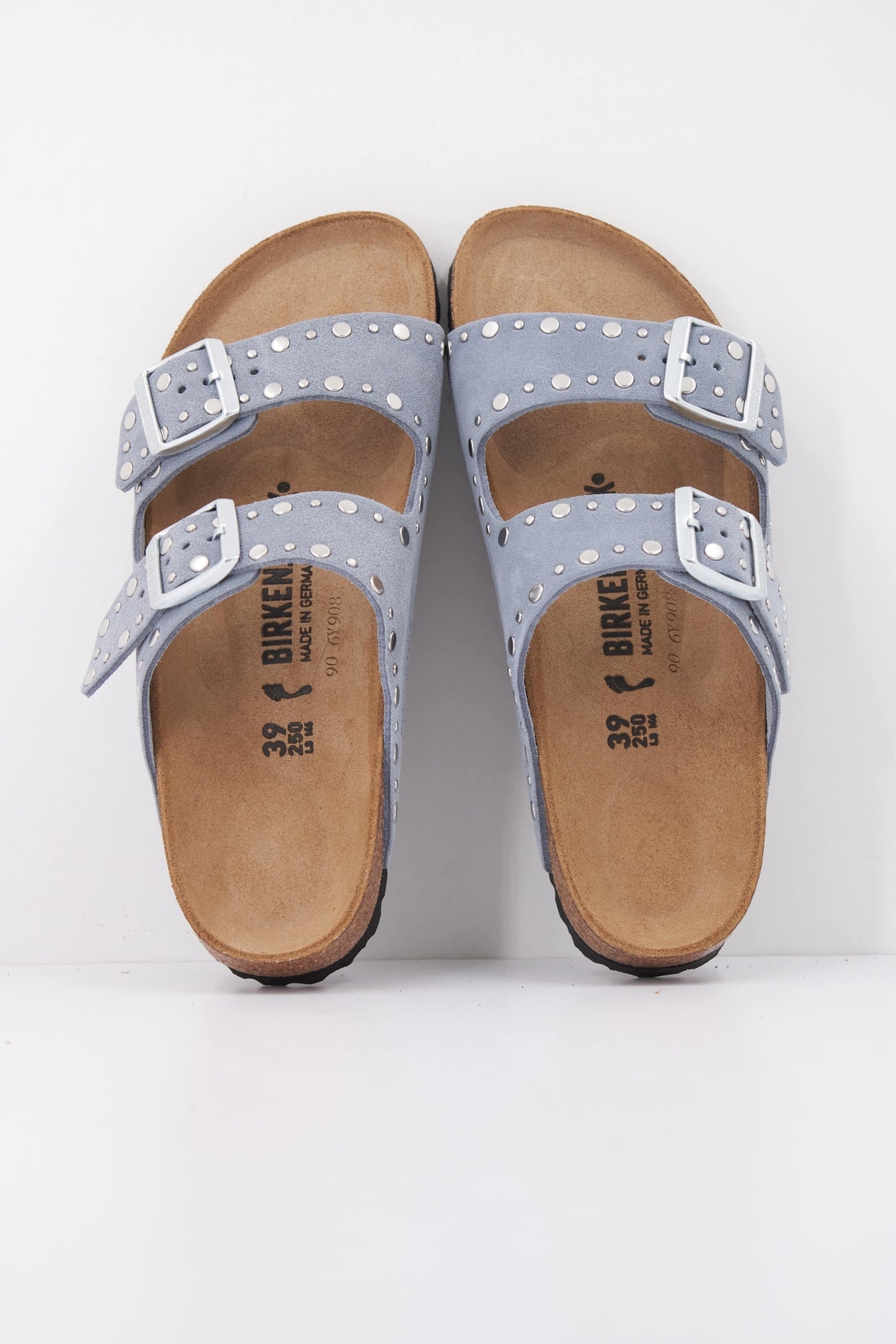 BIRKENSTOCK ARIZONA RIVETS SUEDE LEAT en color AZUL (3)