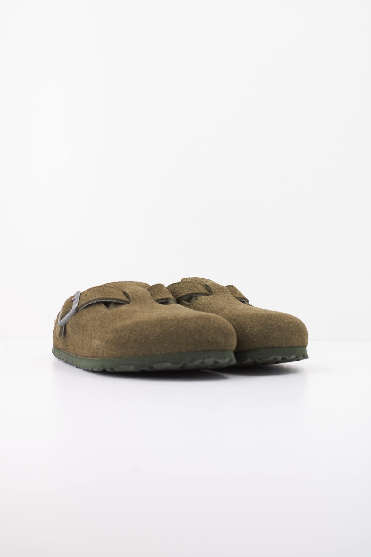 BIRKENSTOCK 1025667BI BOSTON SHEARLING SUEDE en color VERDE (2)