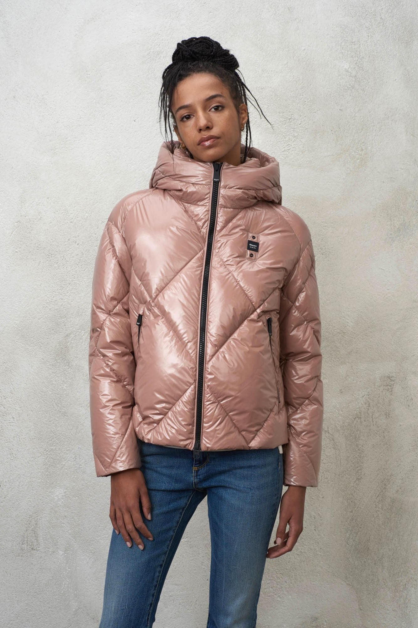 BLAUER GIUBBINI CORTI IMBOTTITO en color ROSA (1)