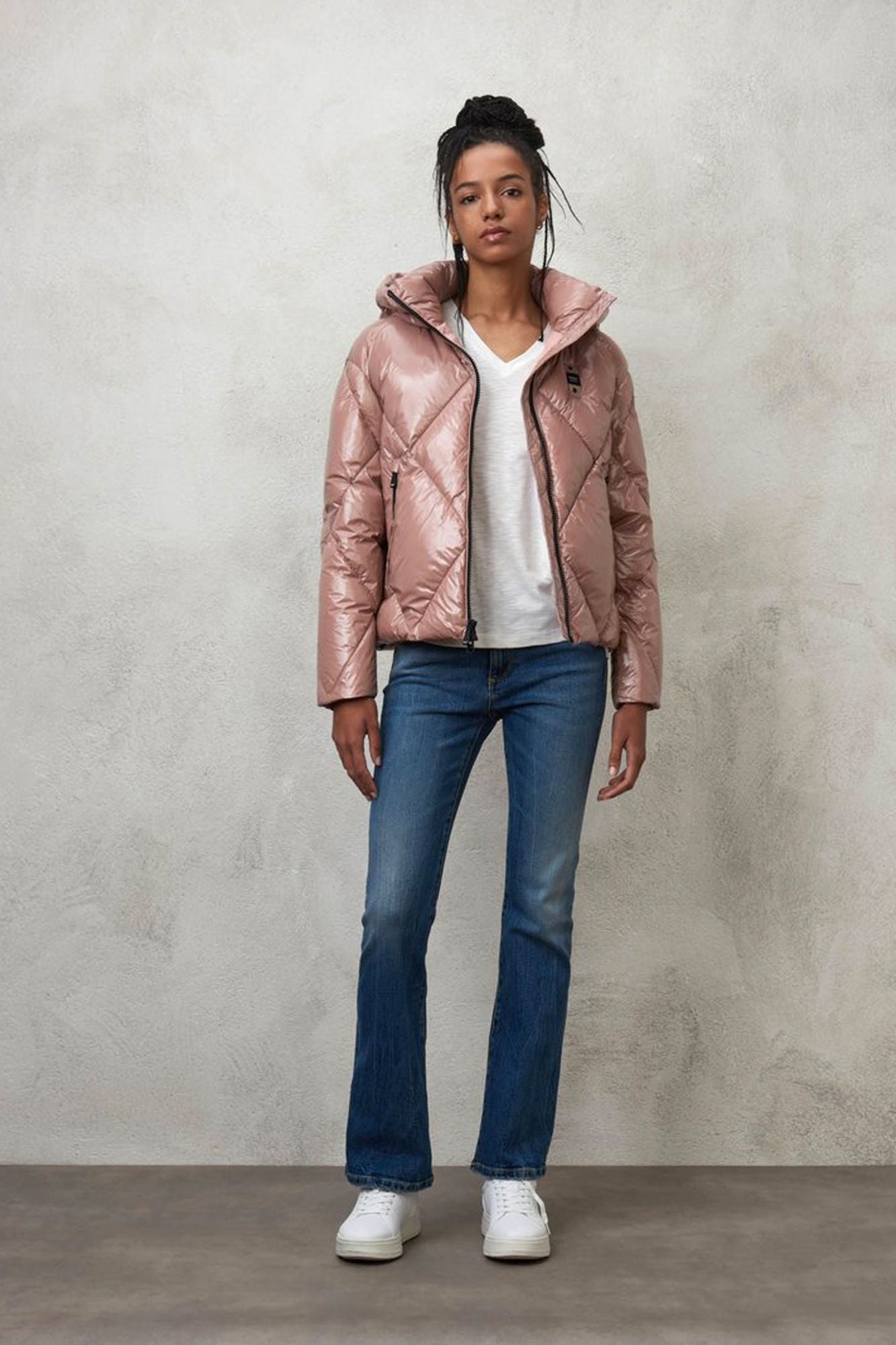 BLAUER GIUBBINI CORTI IMBOTTITO en color ROSA (4)