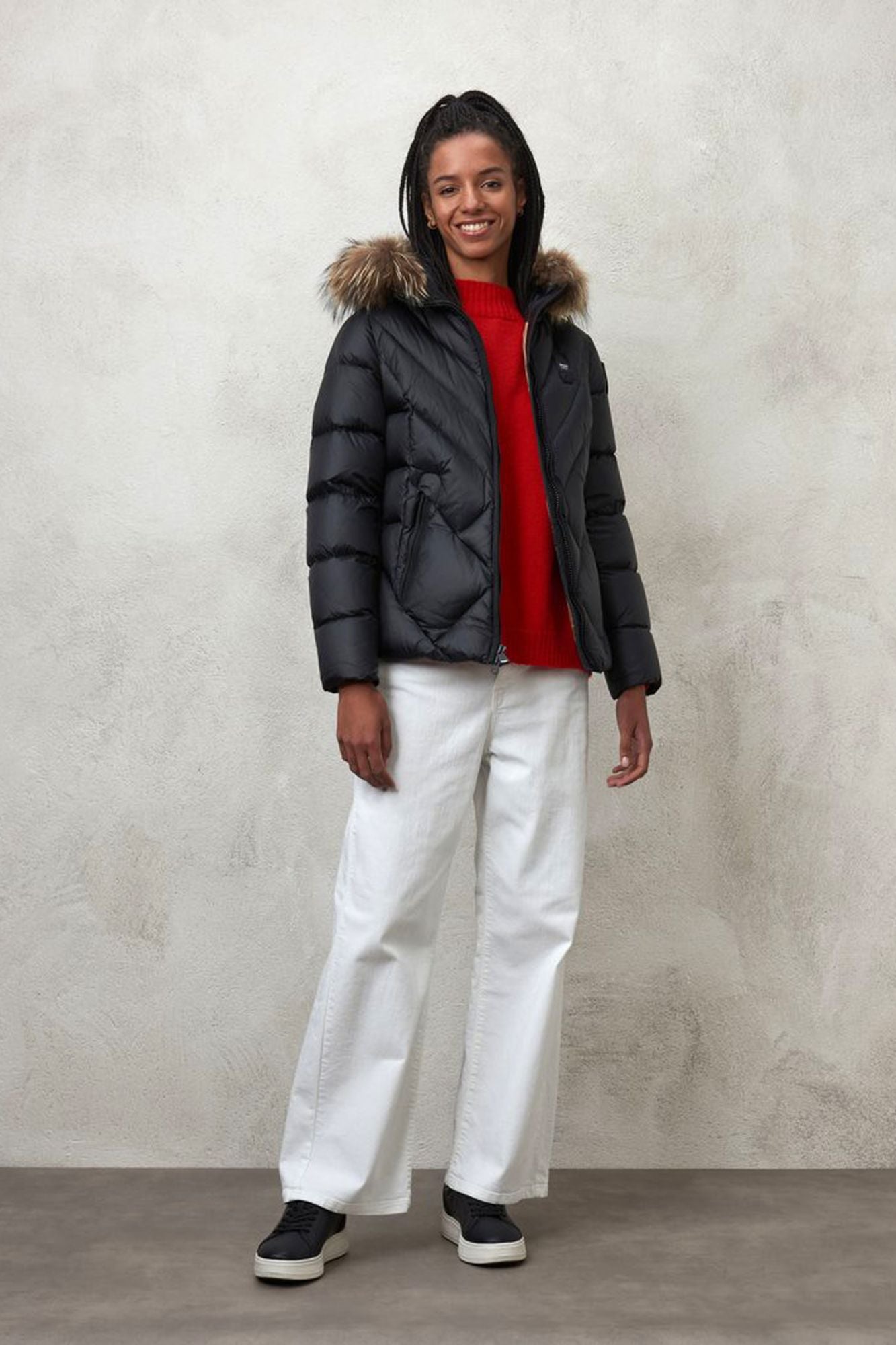 BLAUER GIUBBINI CORTI IMBOTTI en color NEGRO (3)