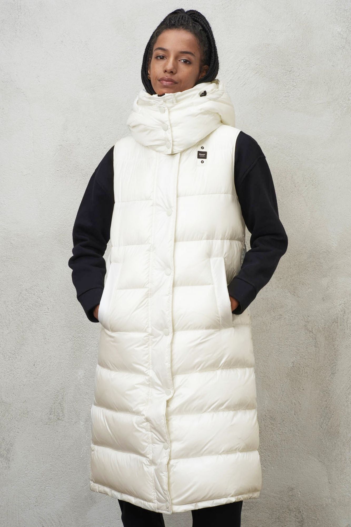 BLAUER SMANICATI IMBOTTITO OV en color BLANCO (1)