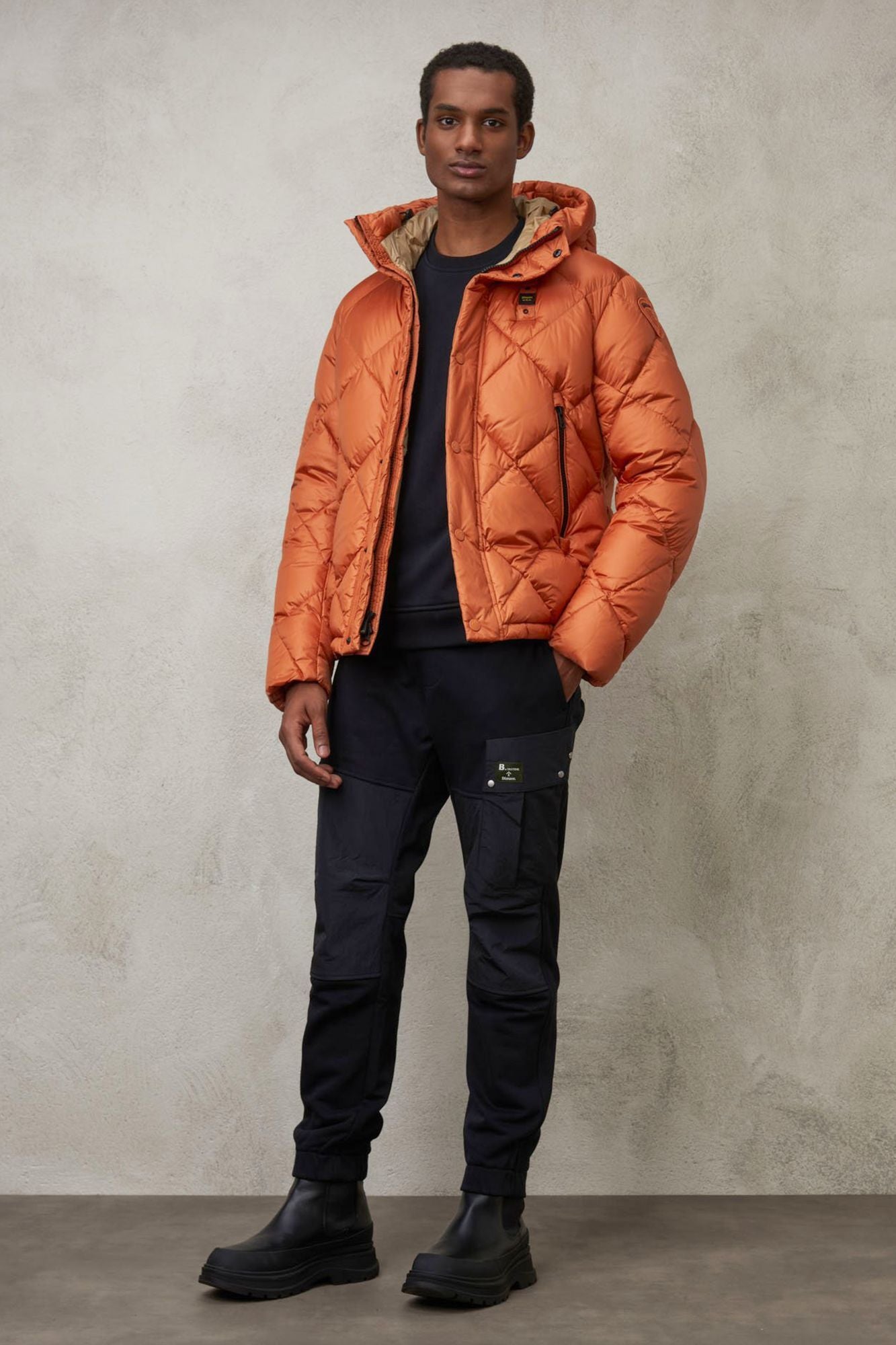 BLAUER GIUBBINI CORTI IMBOTTI en color NARANJA (3)