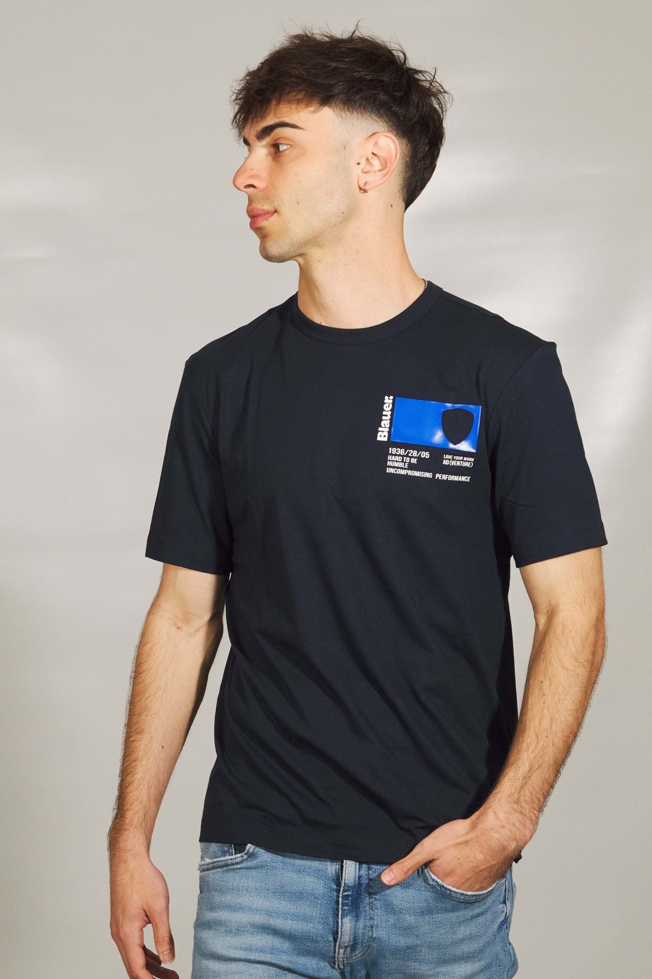 BLAUER T-SHIRT MANICA CORTA en color AZUL (4)