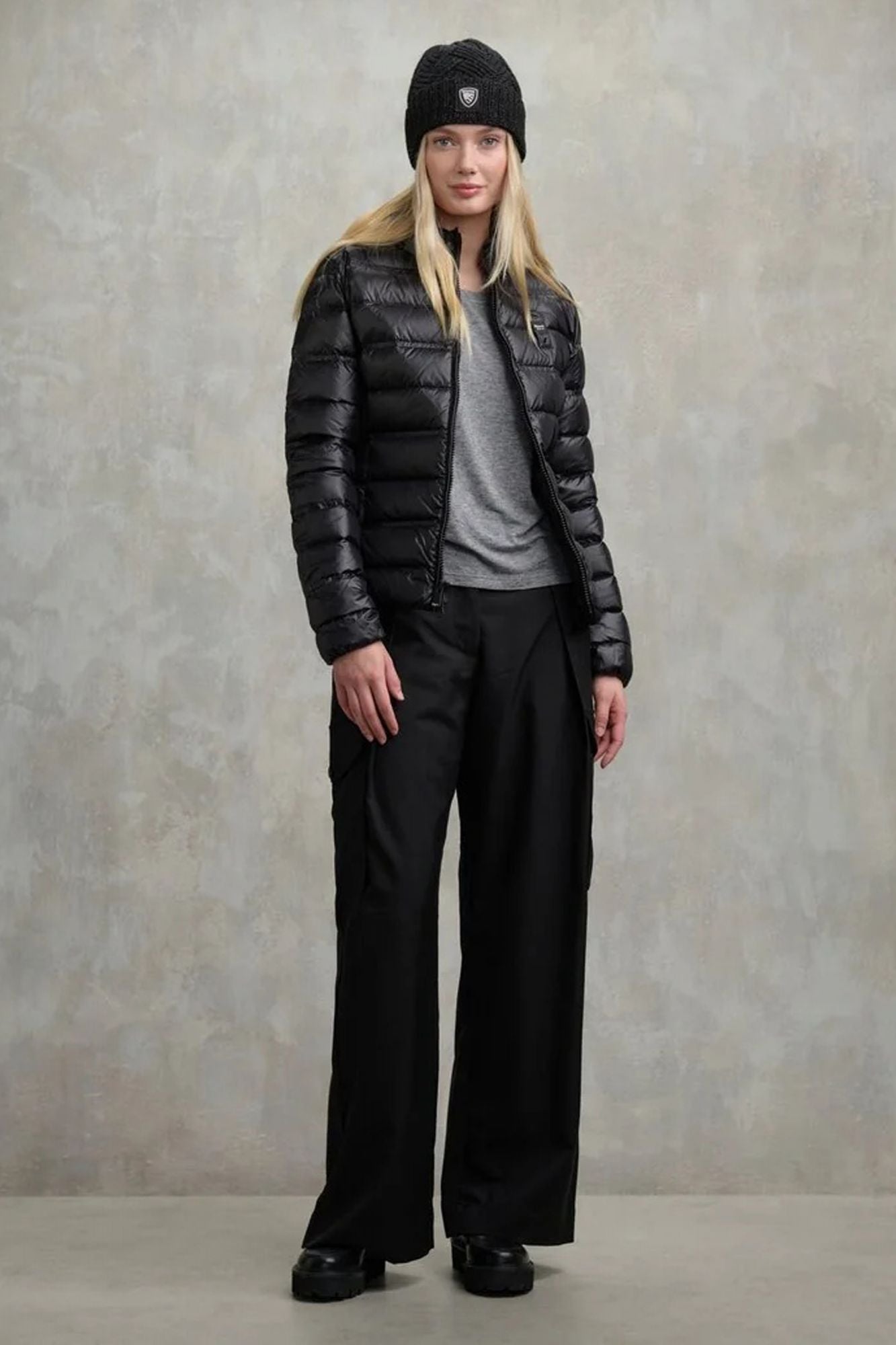 BLAUER LOGO PATCH JACKET en color NEGRO (4)