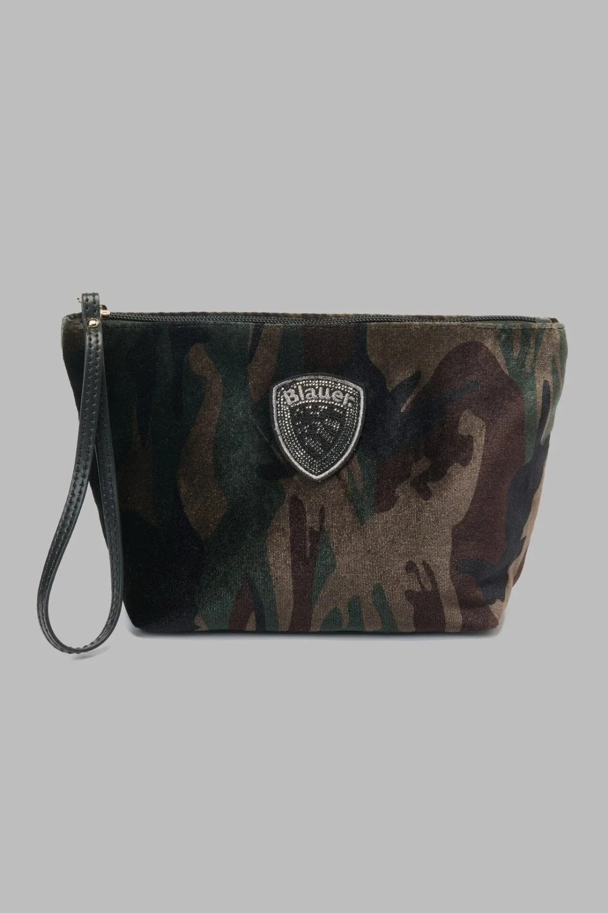 BLAUER VELVET POLYESTER CLUTCH en color (1)