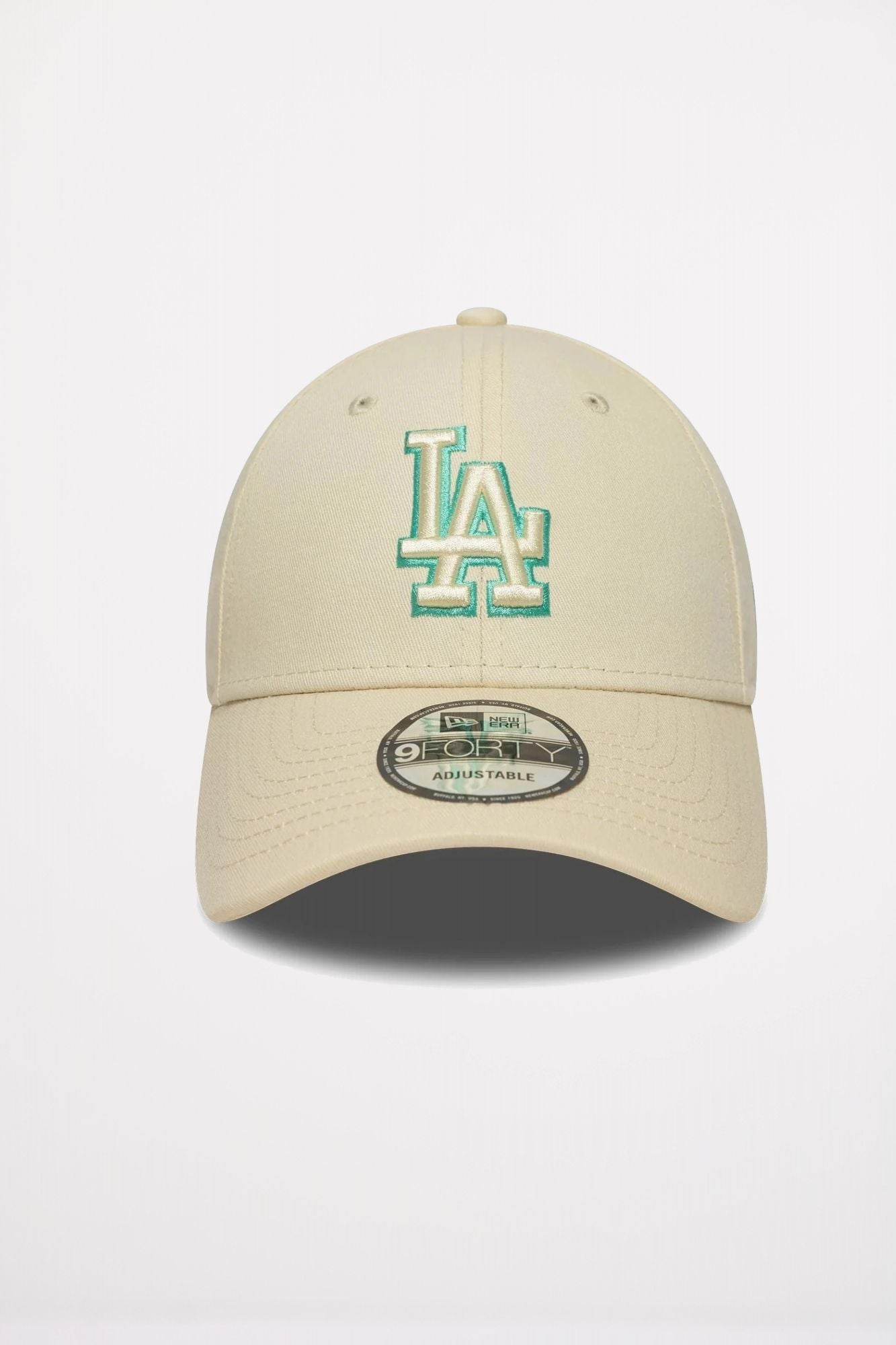 NEW ERA LA DODGERS TEAM OUTLINE CREAM 9FORTY ADJUSTABLE CAP en color BEIS (2)