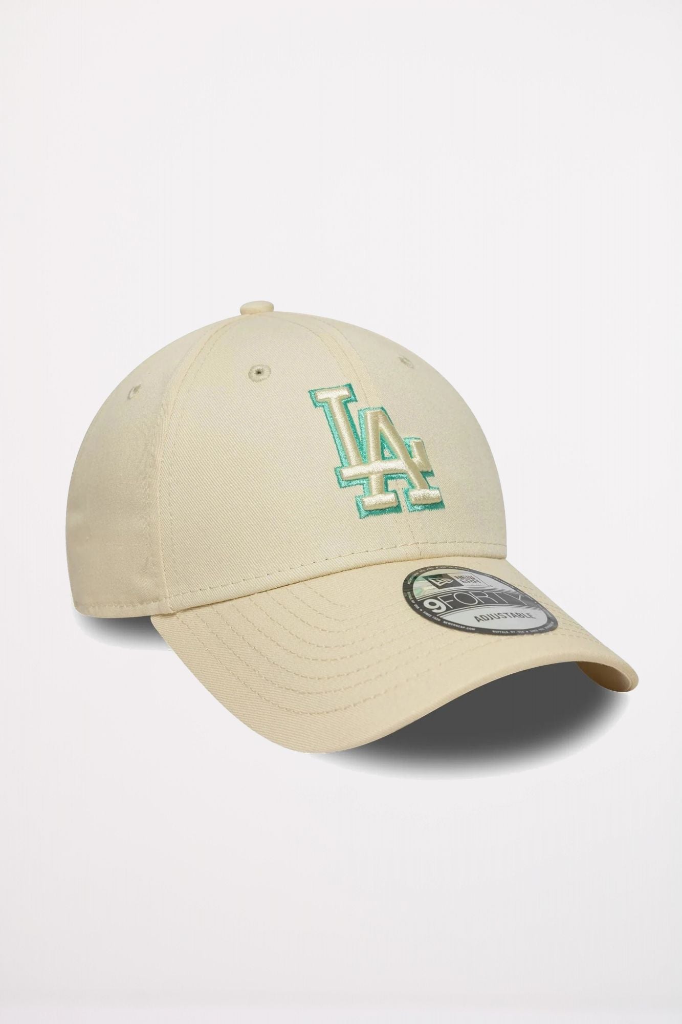 NEW ERA LA DODGERS TEAM OUTLINE CREAM 9FORTY ADJUSTABLE CAP en color BEIS (3)