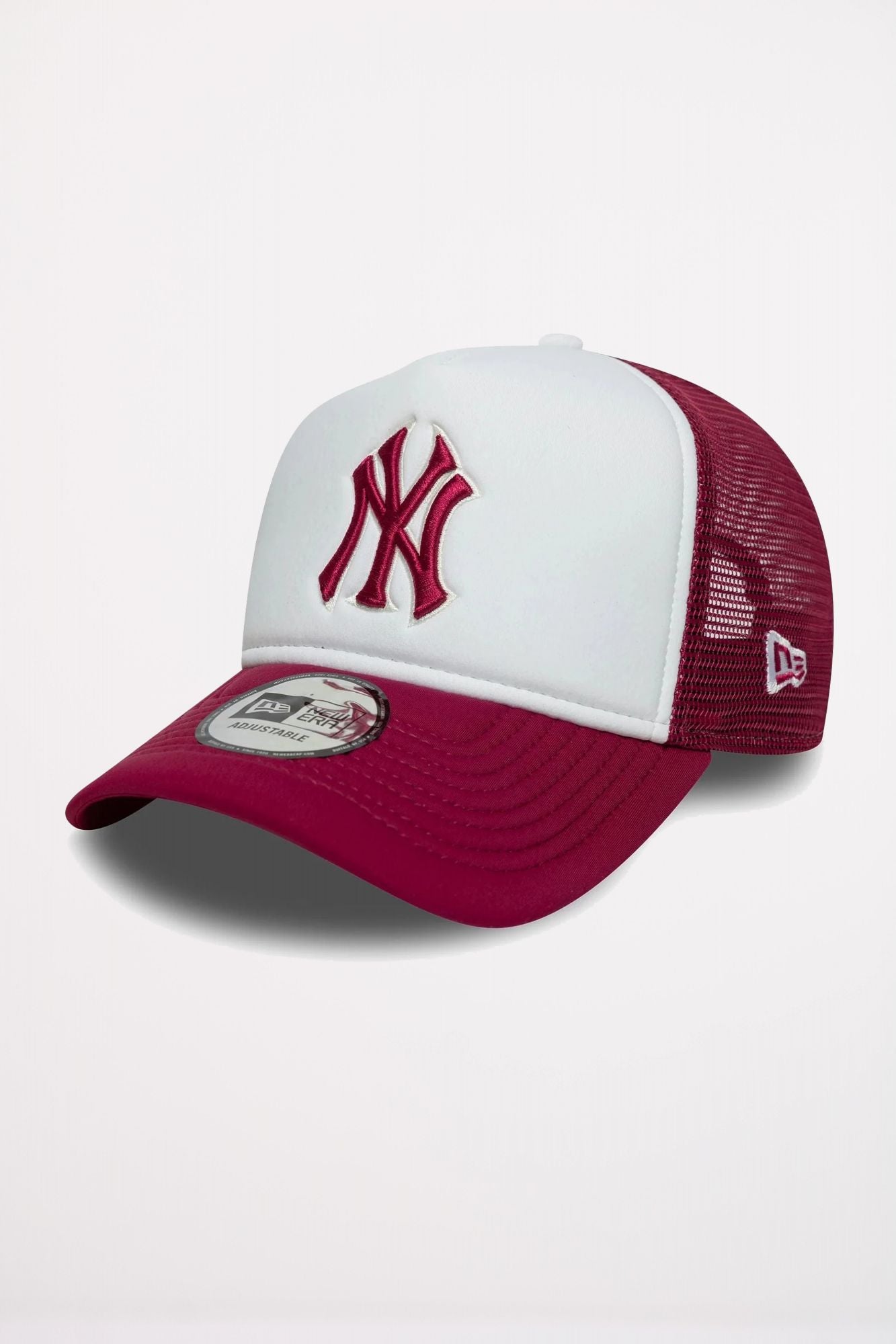 NEW ERA NEW YORK YANKEES MLB WORLD SERIES DARK RED 9FORTY E-FRAME TRUCKE en color BLANCO (3)