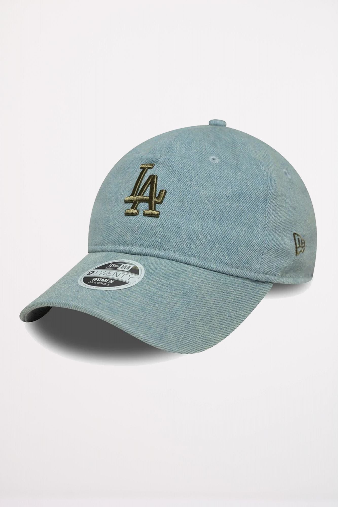 NEW ERA LA DODGERS WOMENS MLB DENIM PASTEL BLUE 9TWENTY ADJUSTABLE CAP en color AZUL (1)