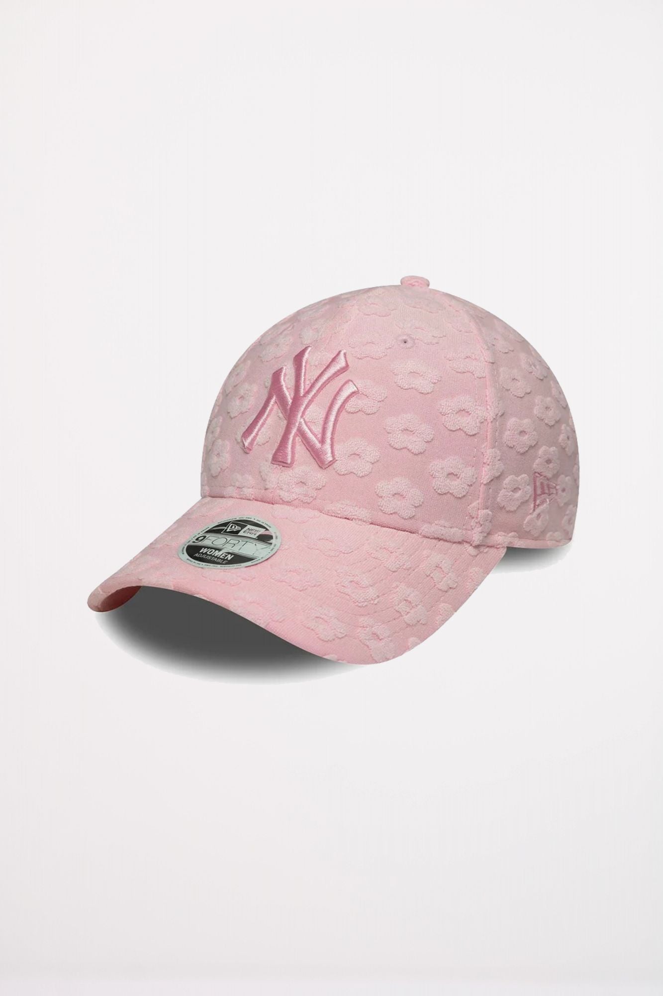 NEW ERA NEW YORK YANKEES WOMENS MLB FLORAL TOWELLING PASTEL PINK 9FORTY en color ROSA (1)