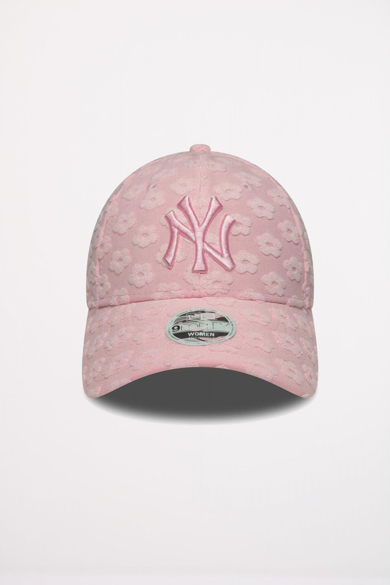NEW ERA NEW YORK YANKEES WOMENS MLB FLORAL TOWELLING PASTEL PINK 9FORTY en color ROSA (2)