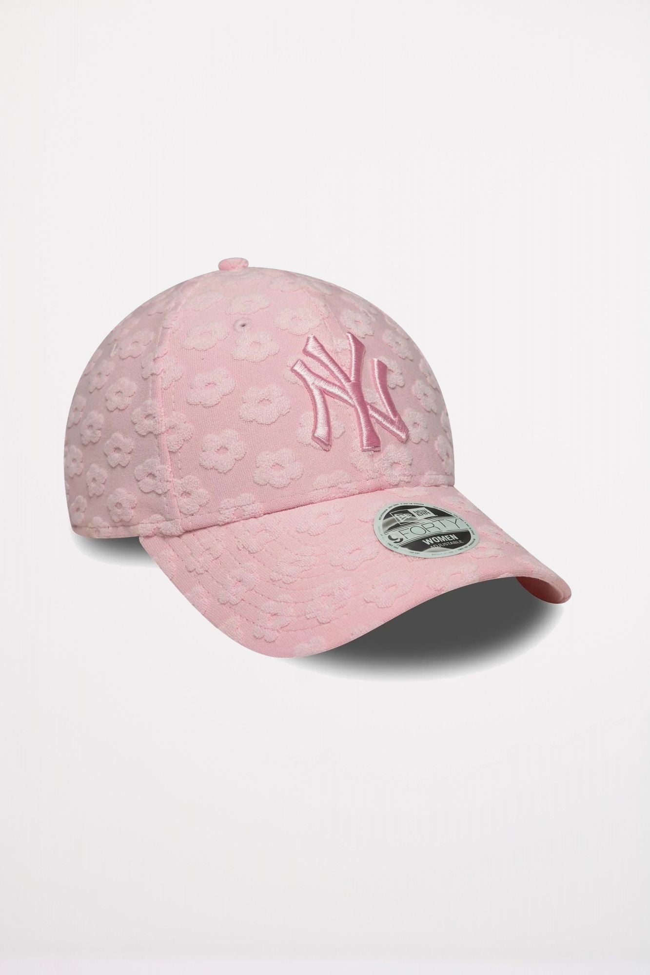 NEW ERA NEW YORK YANKEES WOMENS MLB FLORAL TOWELLING PASTEL PINK 9FORTY en color ROSA (3)