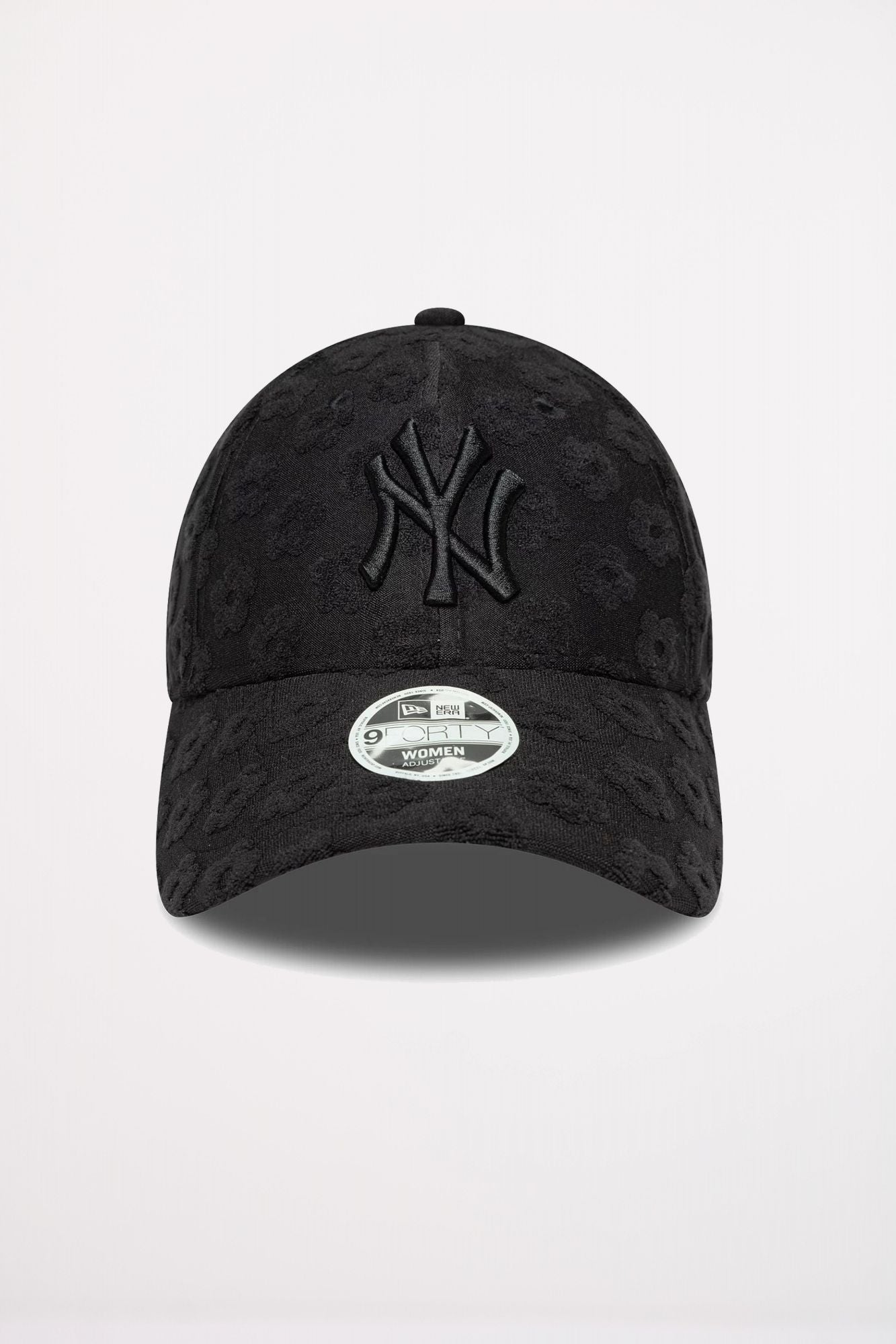 NEW ERA NEW YORK YANKEES WOMENS MLB FLORAL TOWELLING BLACK 9FORTY ADJUST en color NEGRO (2)
