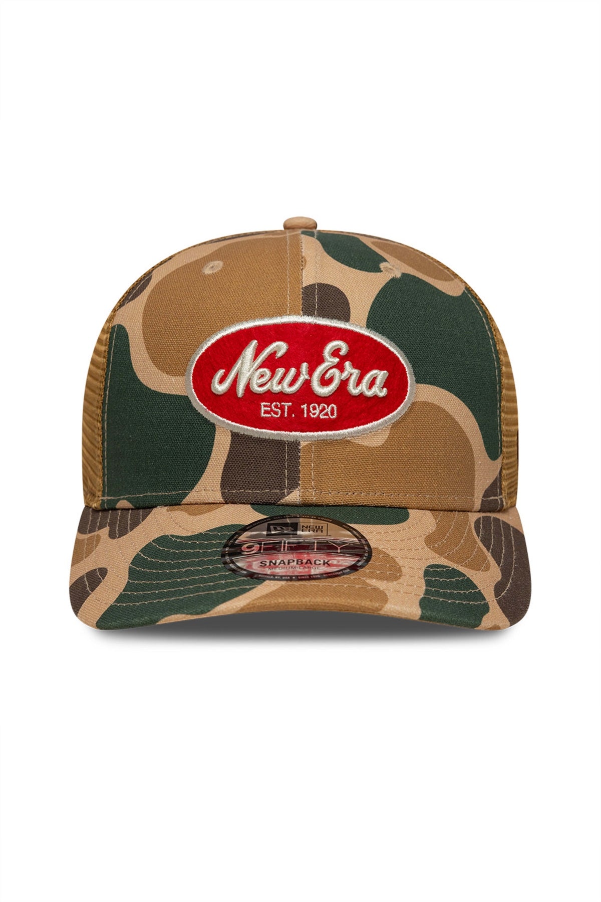 NEW ERA DUCK CAMO 9FIFTY TRUCKER NEWERA WHT en color ANIMAL PRINT (1)