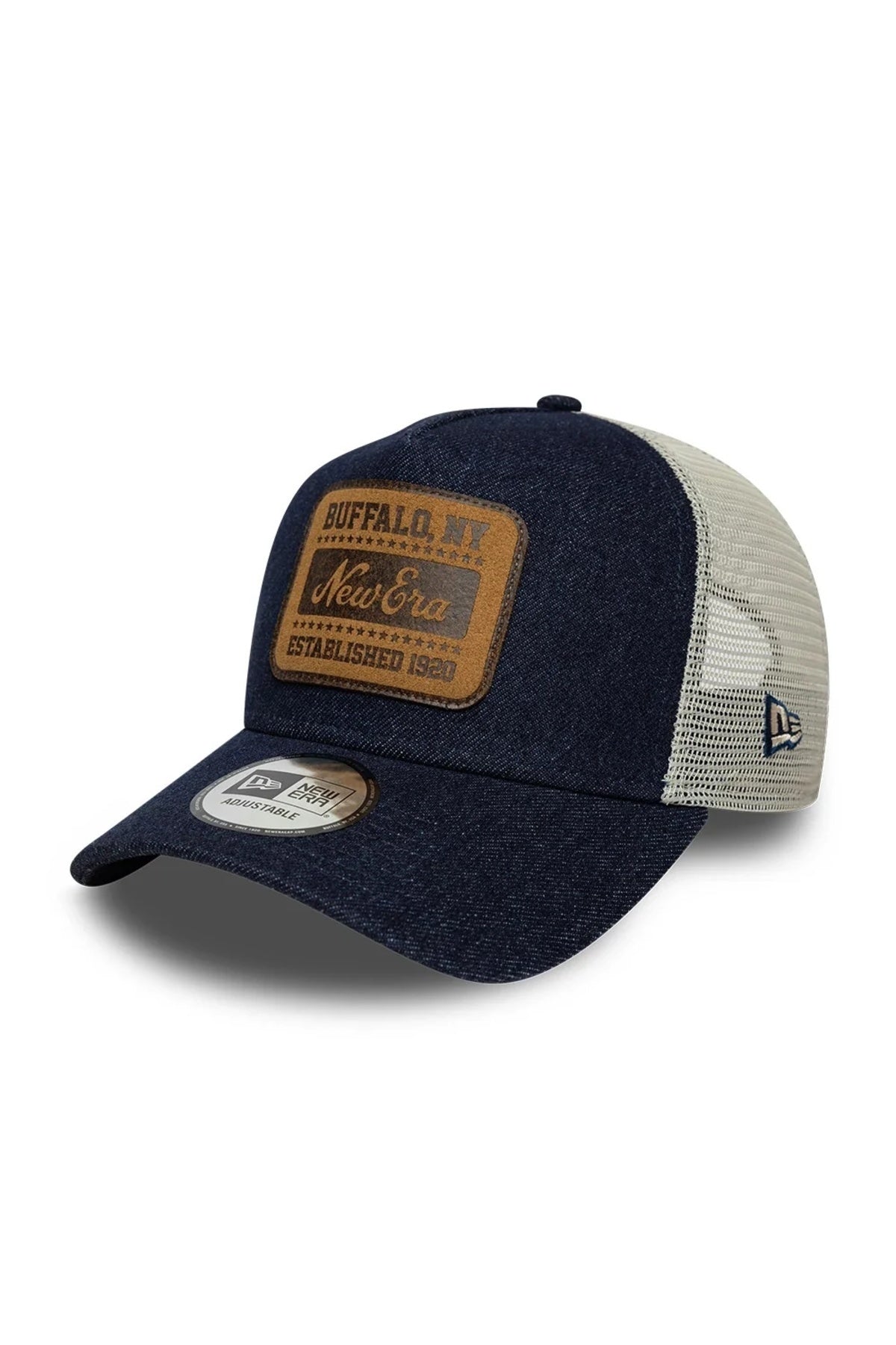 NEW ERA NE PATCH DENIM TRUCKER NEWERA en color AZUL (1)