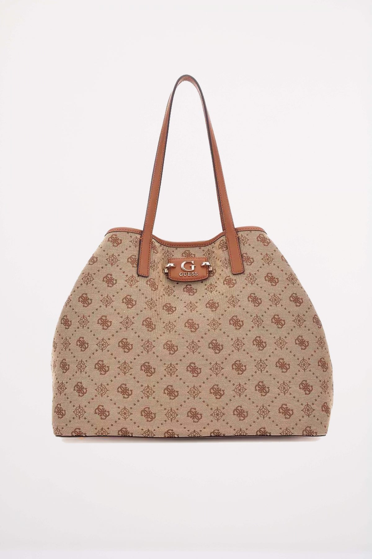 GUESS JANELLE SHOULDER BAG en color MARRON (1)