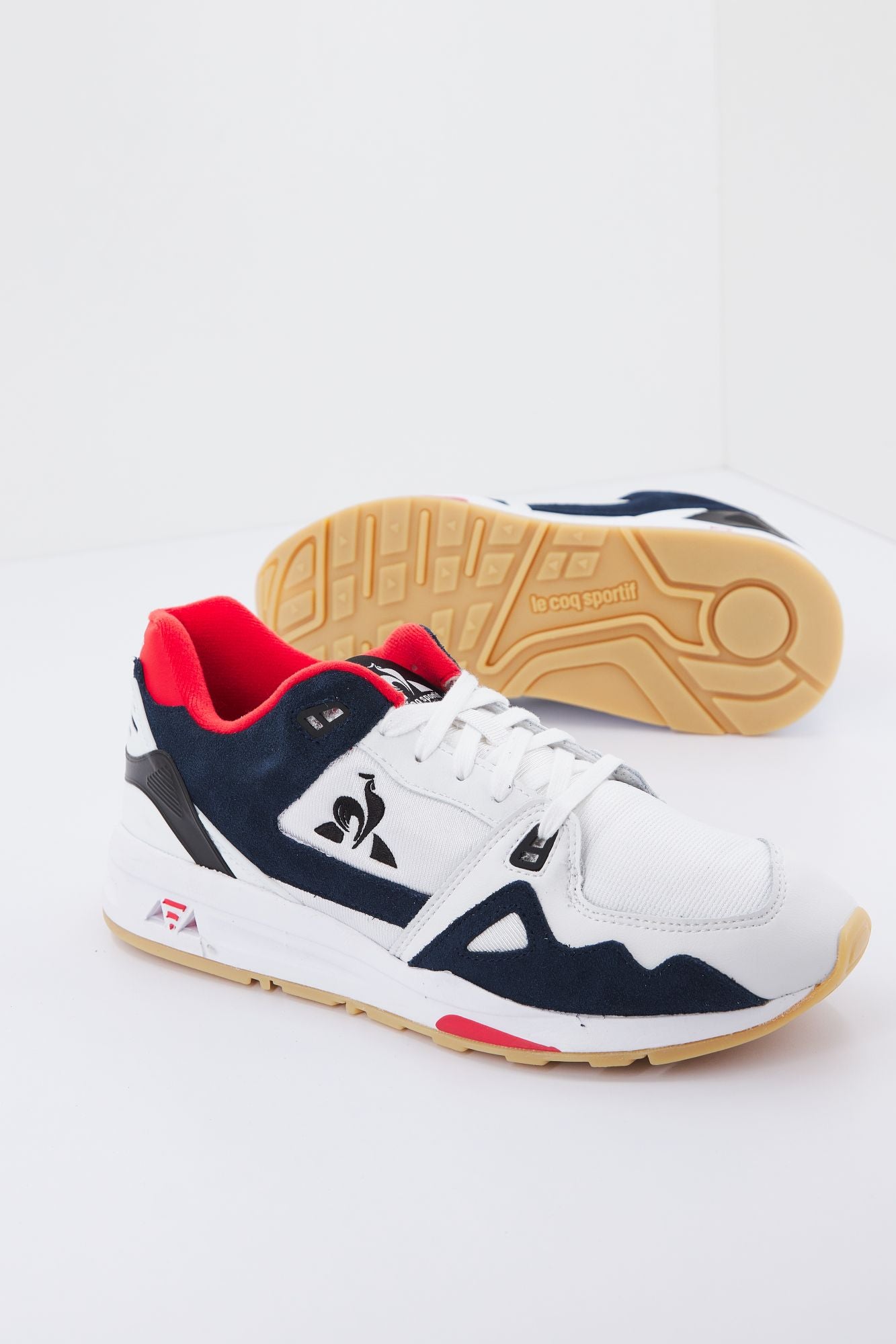 LE COQ SPORTIF LCS R1000 TRICOLORE en color BLANCO (1)