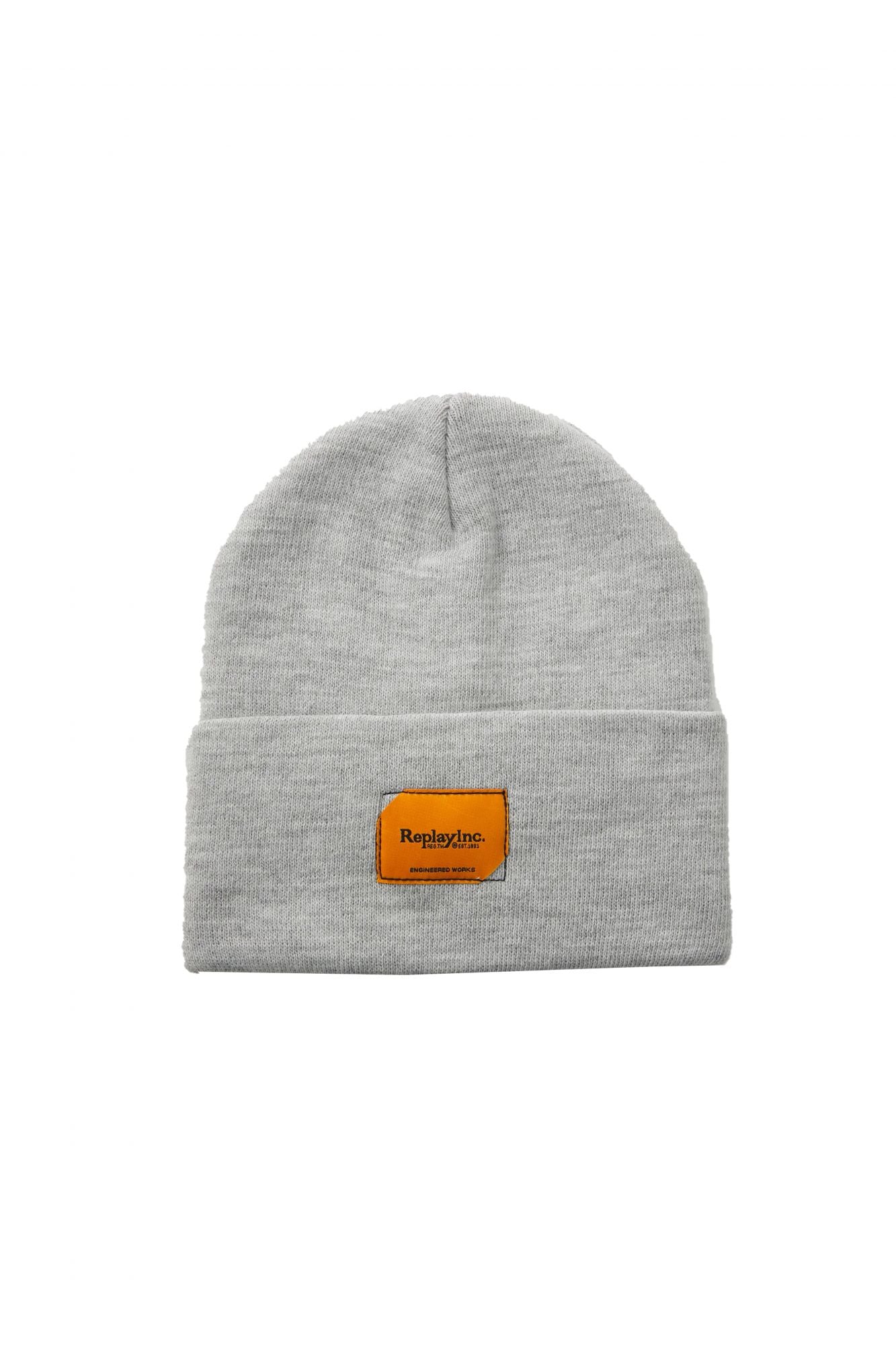 REPLAY BEANIE en color GRIS (1)