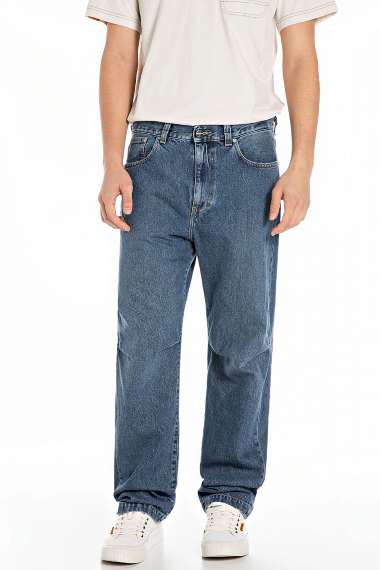 REPLAY STRAIGHT JEANS en color AZUL (1)