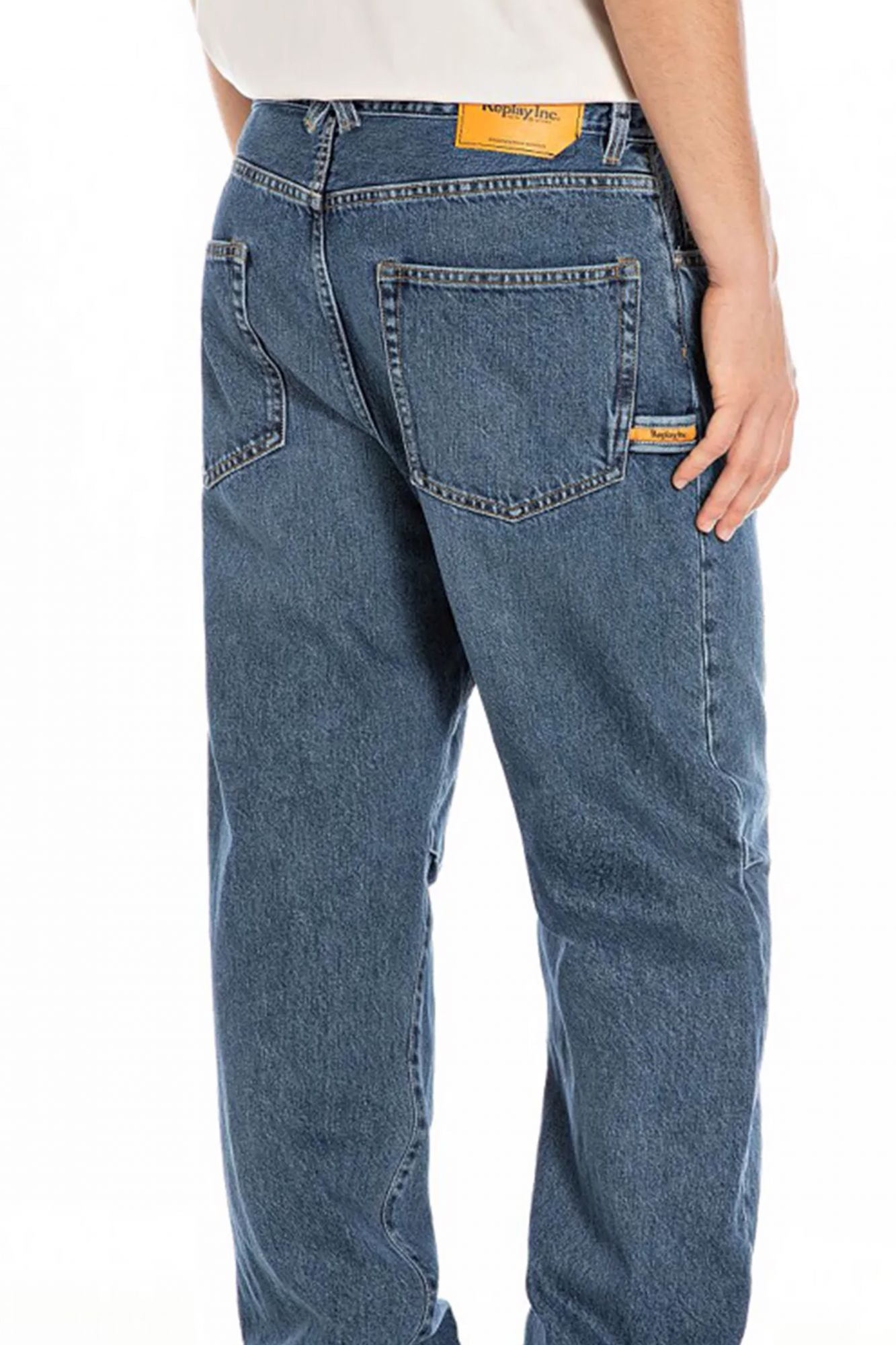 REPLAY STRAIGHT JEANS en color AZUL (2)