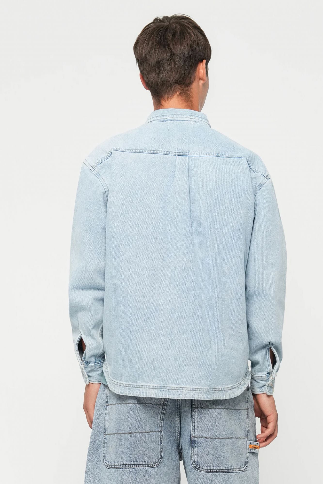 REPLAY DENIM SHIRT en color AZUL (2)