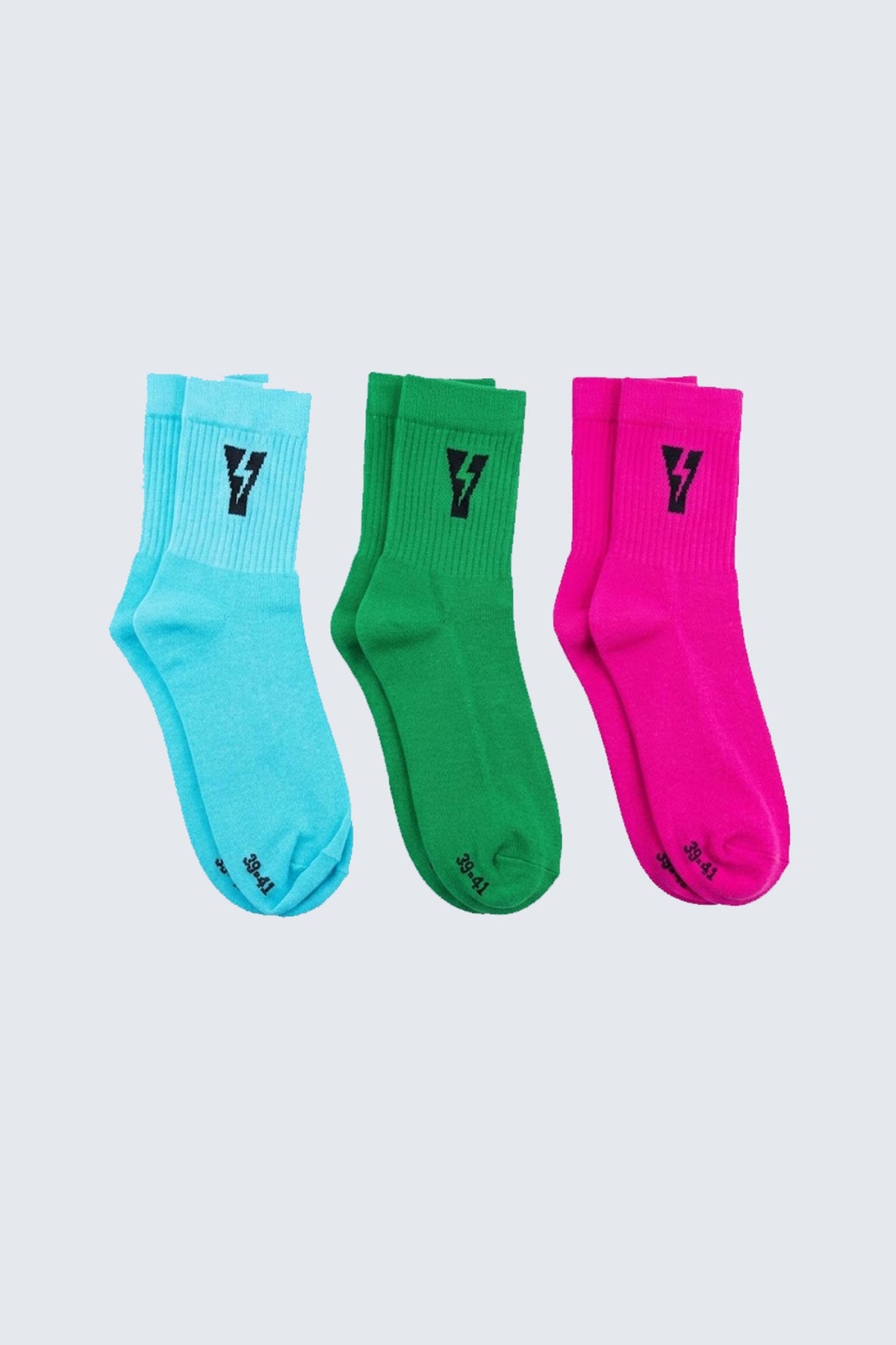YELLOW PACK DE 3 THUNDER SOCKS en color MULTICOLOR (1)