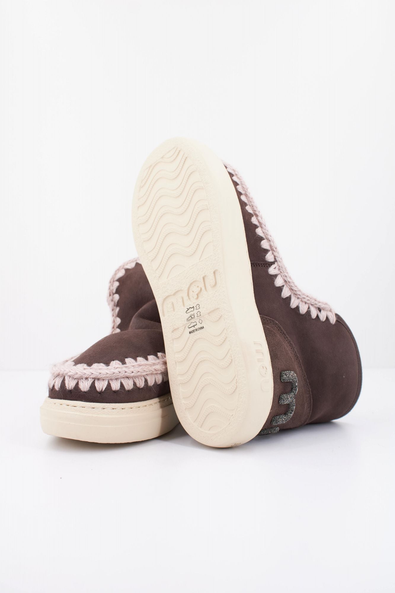 MOU ESKIMO SNEAKER BOLD GLIT. en color MARRON (5)